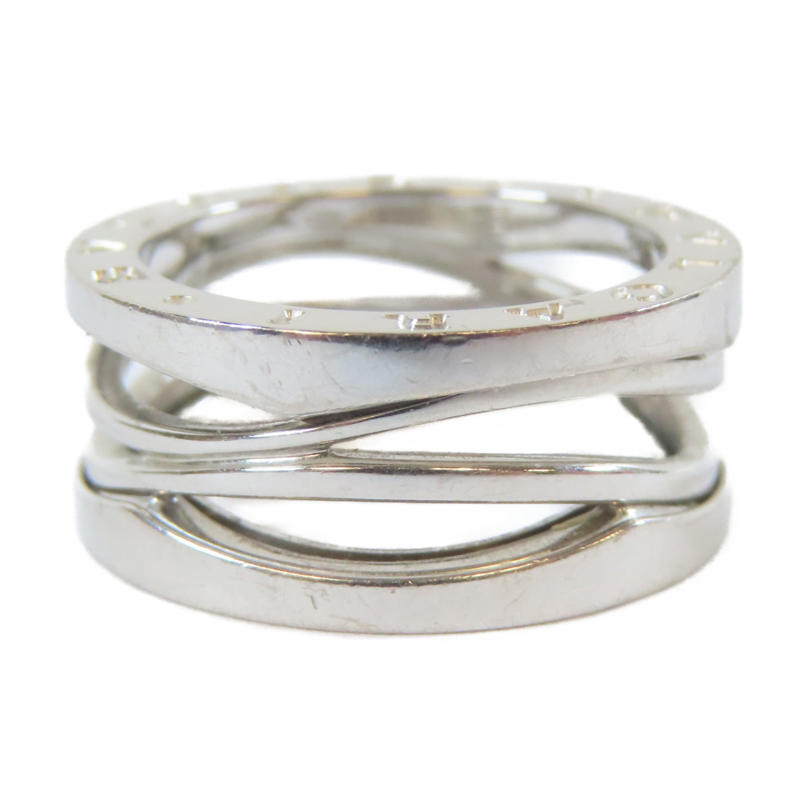 BVLGARI 18K白金B-zero1 Ring戒指Bvlgari#54/US#6.25