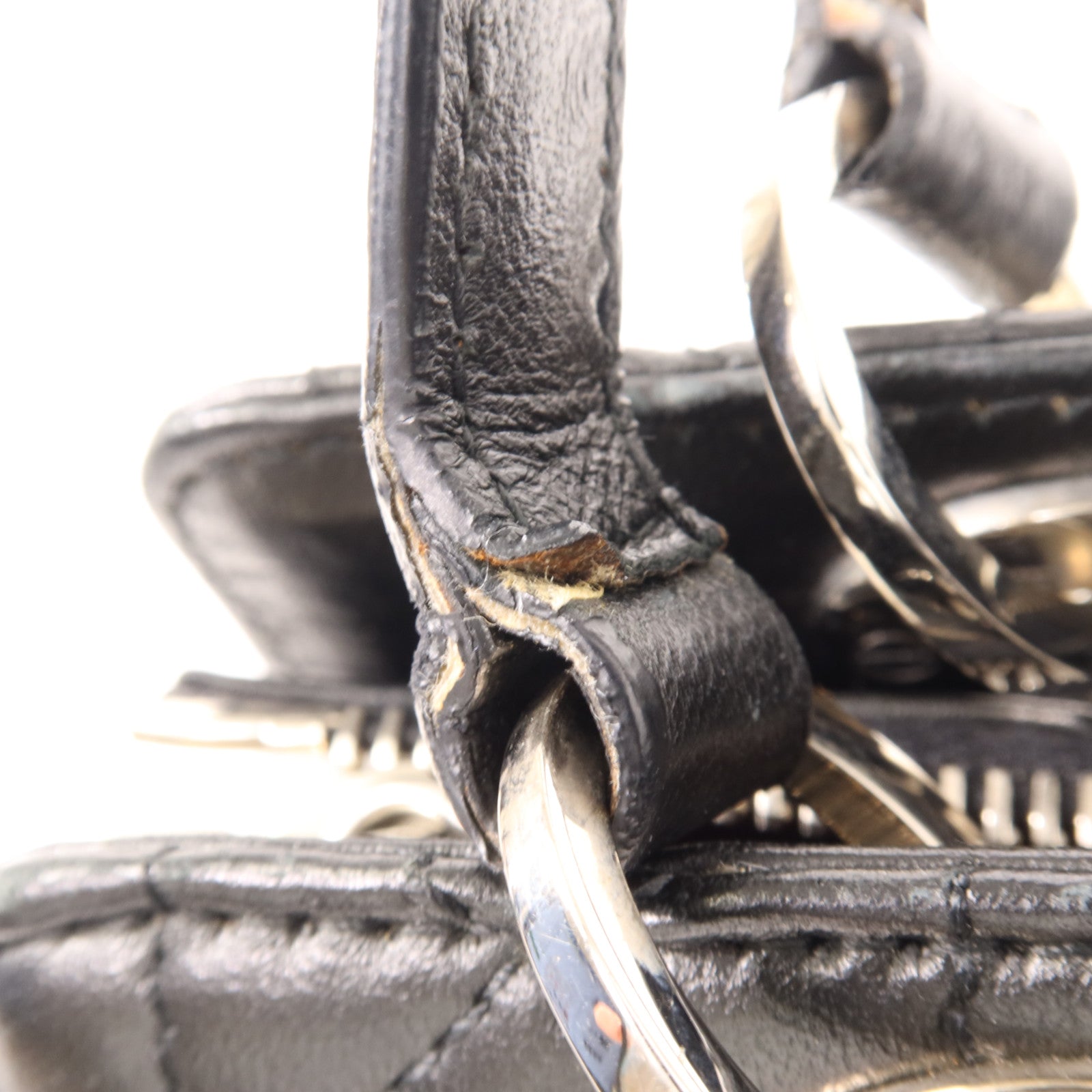 Dior 羊皮皮革Shoulder Bag銀扣肩背袋