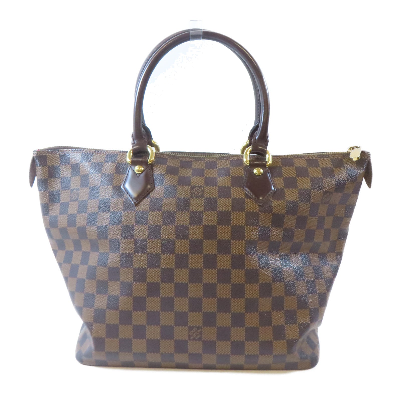 LOUIS VUITTON (PRICE DOWN) LV GHW Saleya MM Handbag N51188 Damier Brown