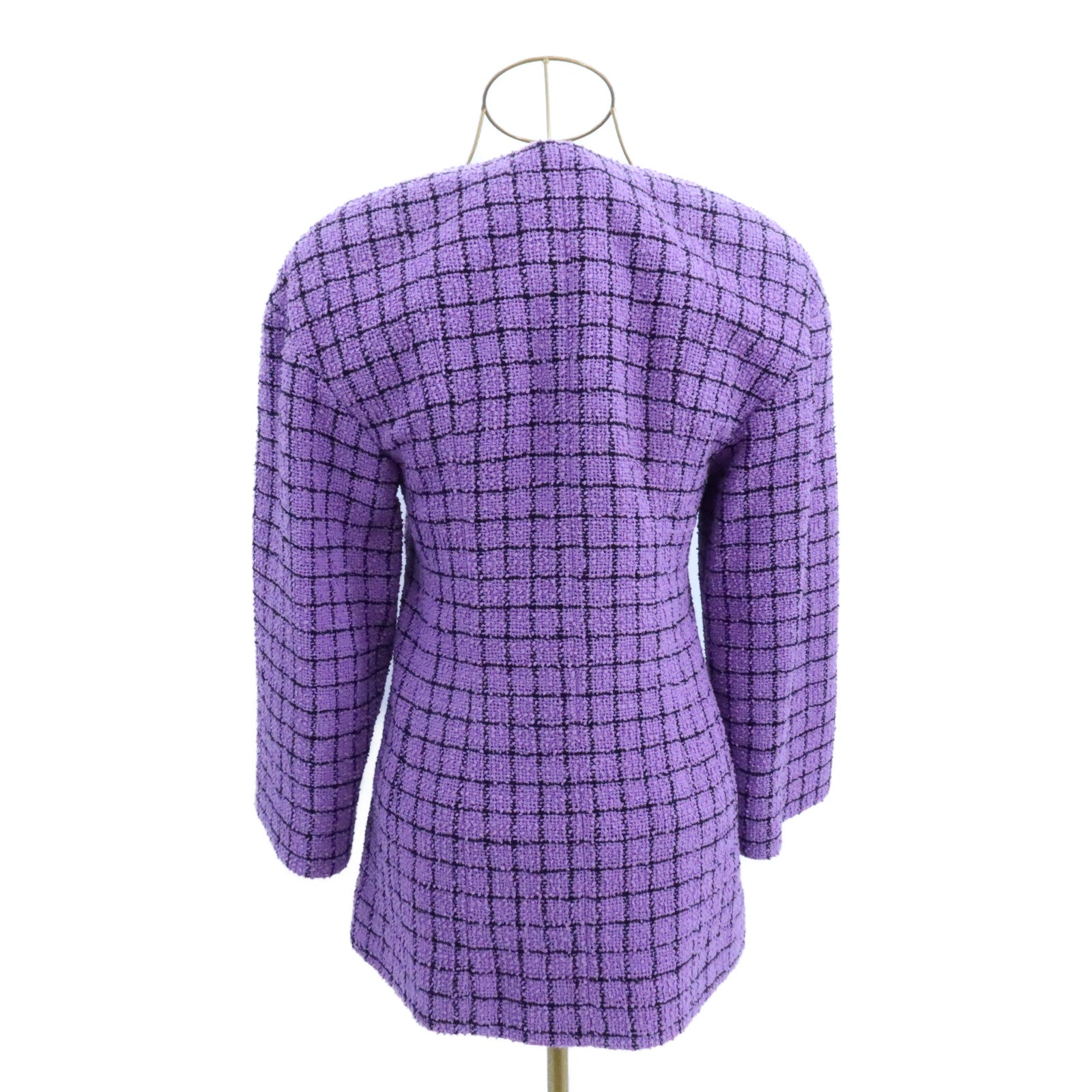 CHANEL Cotton/Polyamide Tweed Collarless Jacket外套
