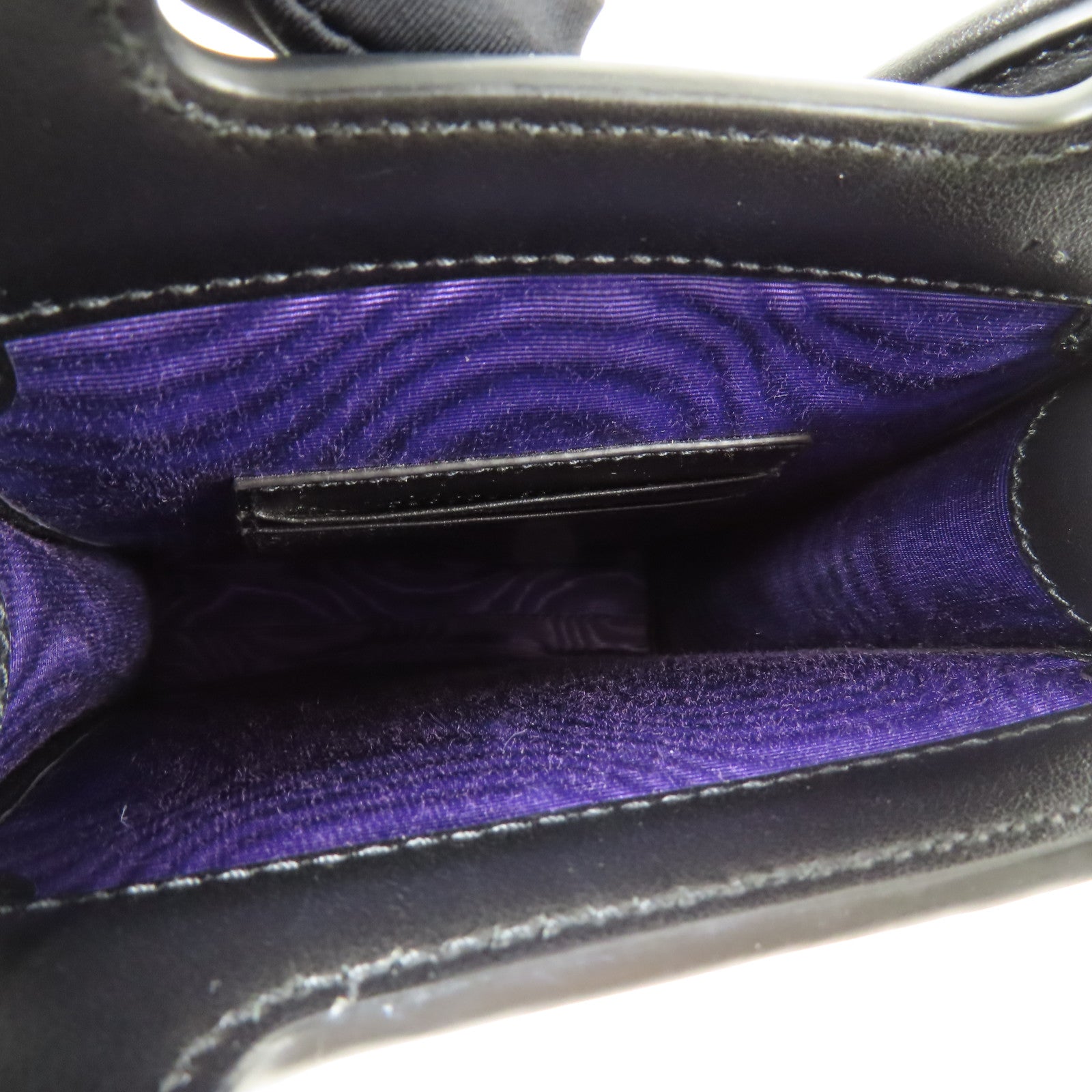 GUCCI SHW GG Matelasse Top Handle Bag 2 Way Shoulder 723776 Leather Black