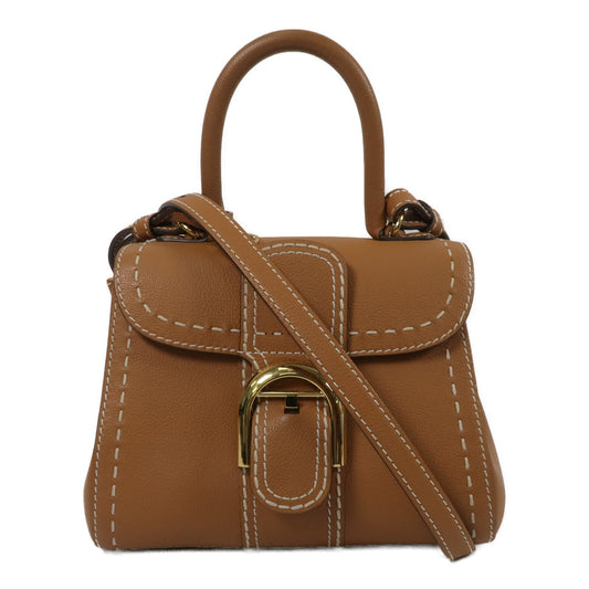 Delvaux 牛皮皮革Brillant Mini手挽肩背兩用袋