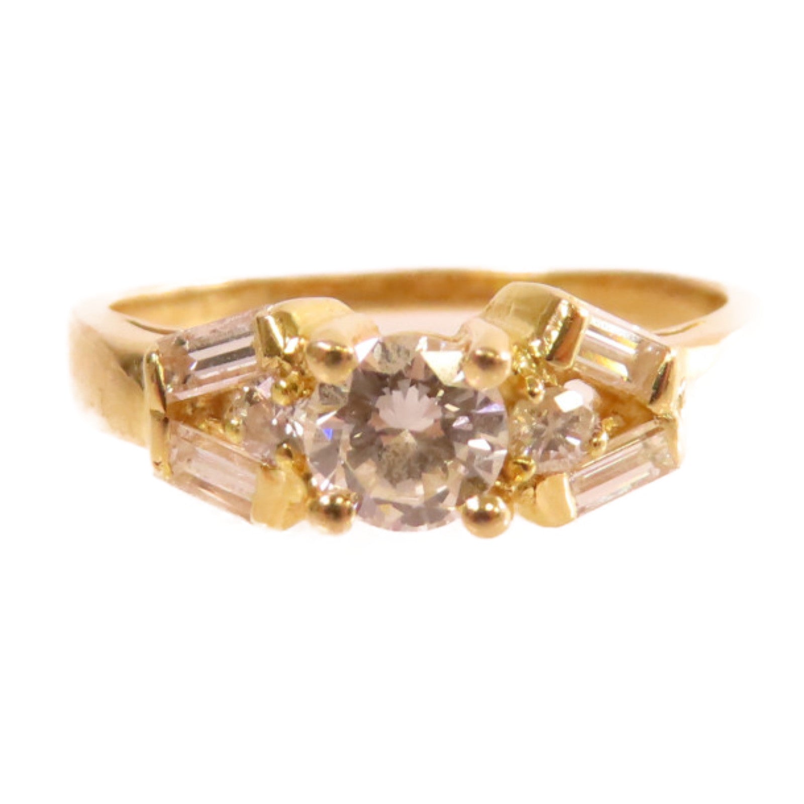JEWELRY 【激減優惠】18K黃金/鑽石Diamond Ring戒指US#5.75