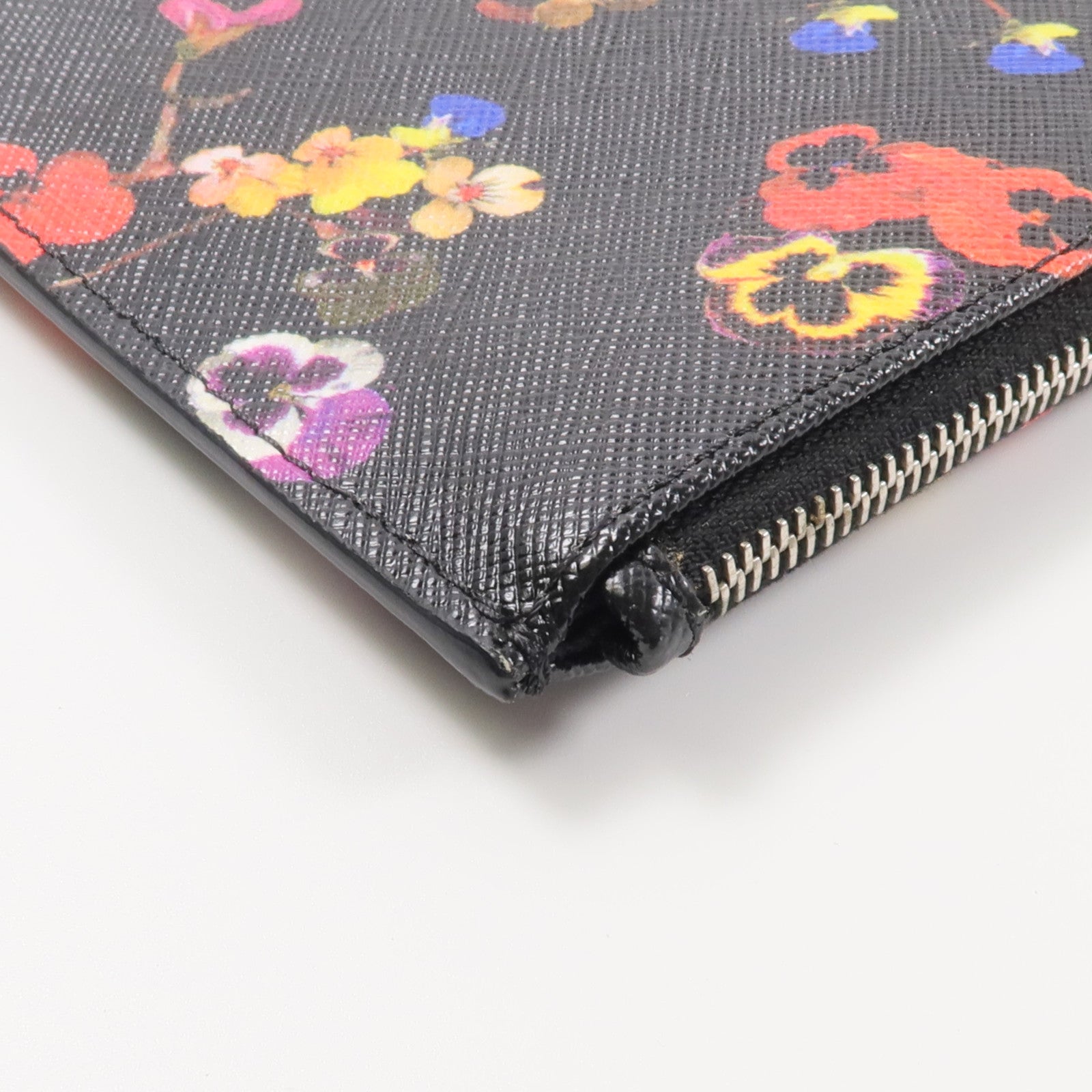 GIVENCHY 塗層帆布Night Pansy Pouch手拿包