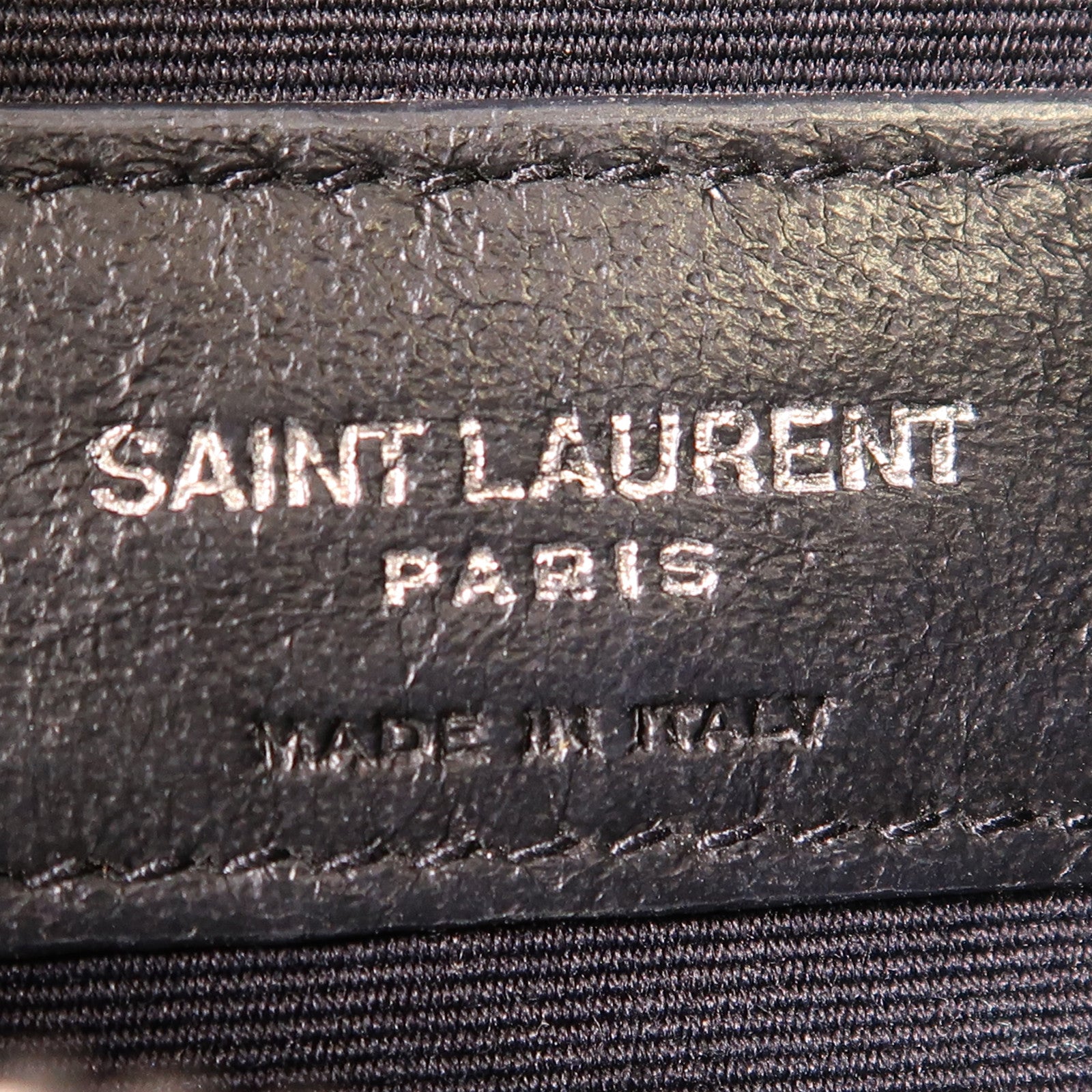 SAINT LAURENT 牛皮皮革Loulou Bag銀扣鏈帶肩背袋
