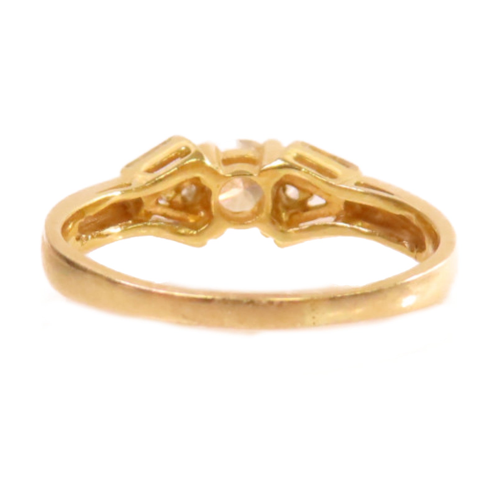 JEWELRY 【激減優惠】18K黃金/鑽石Diamond Ring戒指US#5.75