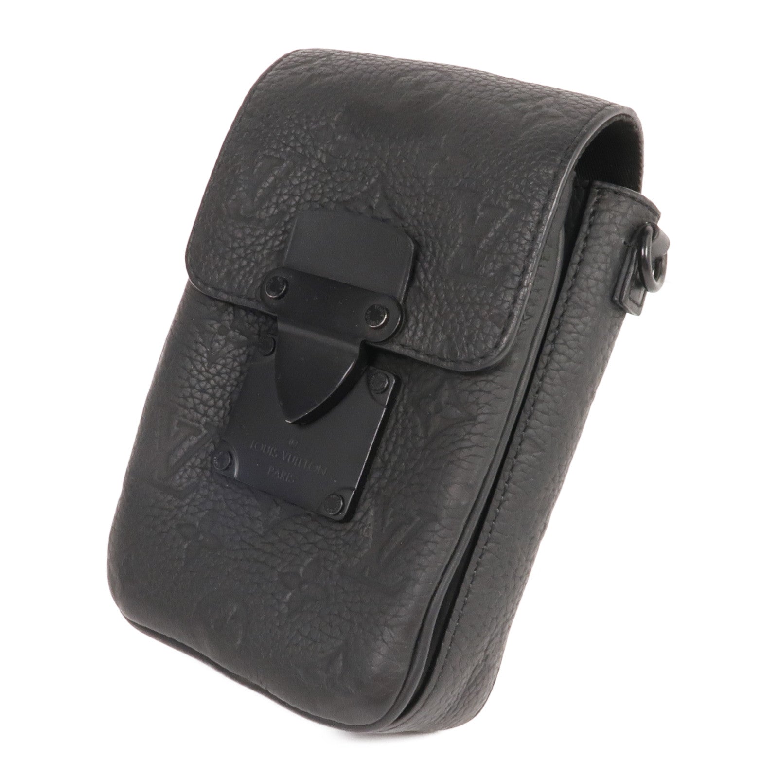 LOUIS VUITTON Monogram Taurillon S-Lock Vertical Wearable肩背袋