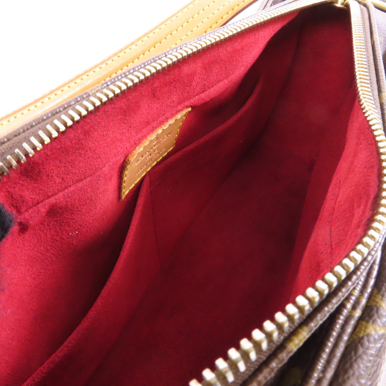 LOUIS VUITTON Monogram Viva Cite MM金扣肩背袋啡色