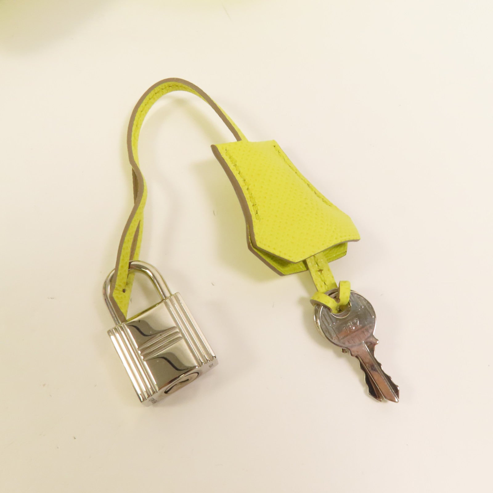 HERMES Epsom皮革Birkin 25銀扣手挽袋Lime