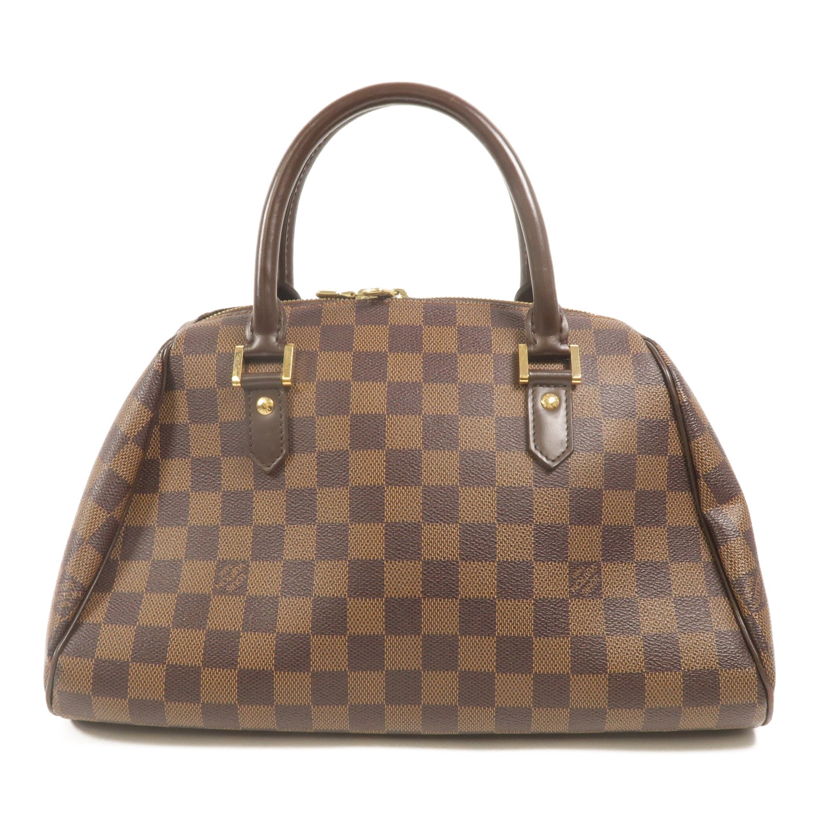 LOUIS VUITTON Damier Ribera MM金扣手挽袋
