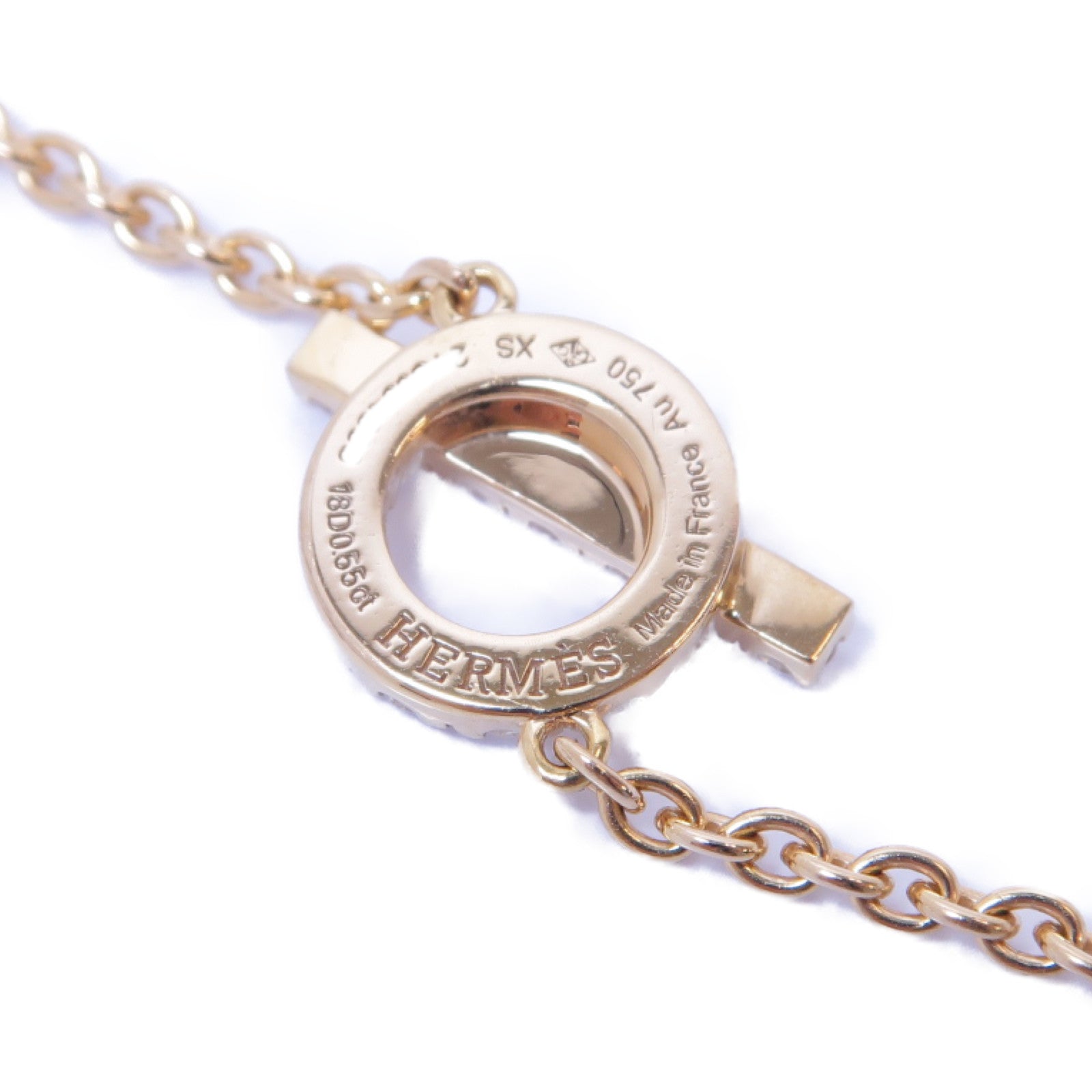 HERMES 18K玫瑰金Finesse Diamond Bracelet 0.55ct鑚石手鏈