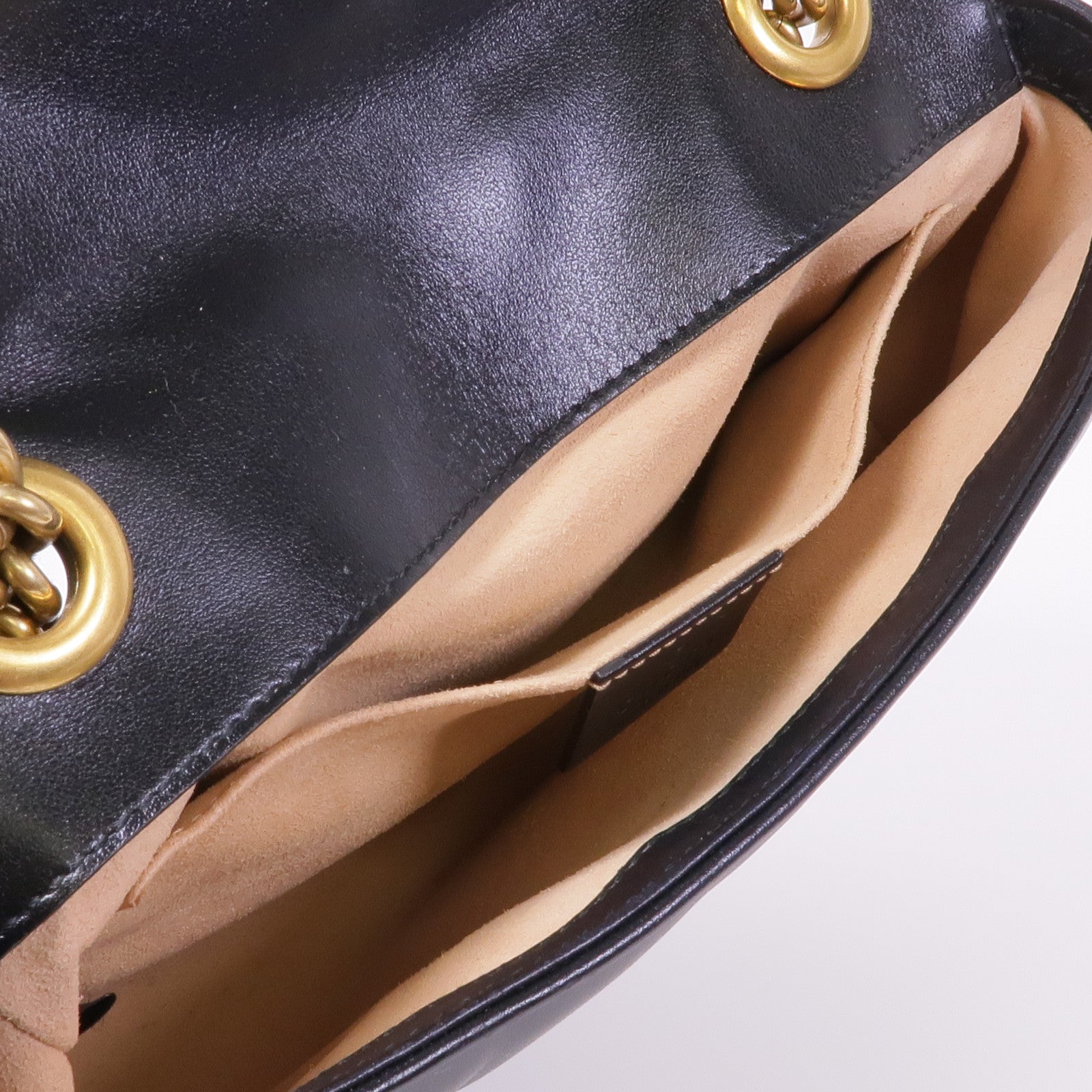 GUCCI 塗層帆布GG Supreme Interlocking金扣肩背袋