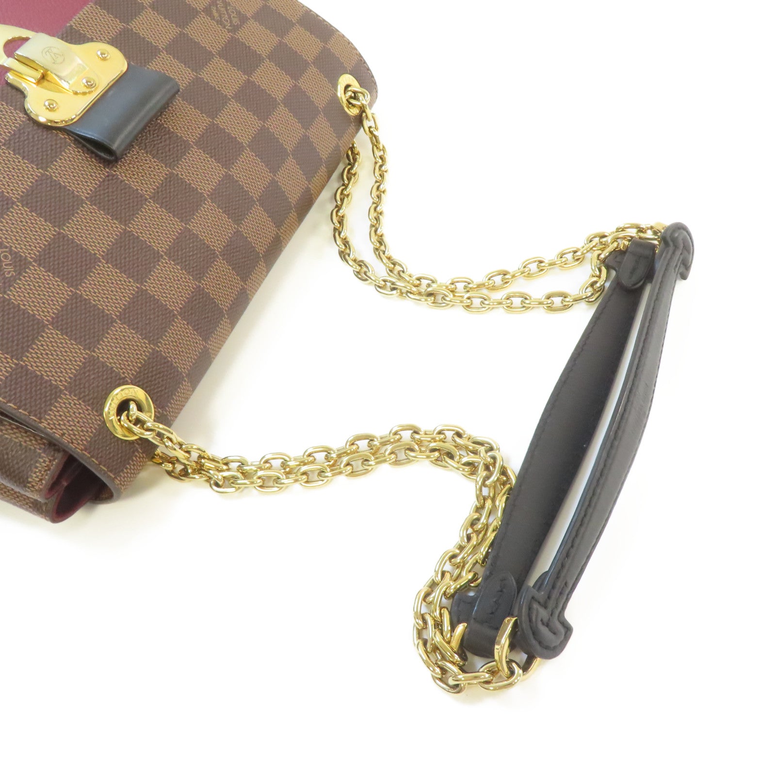 LOUIS VUITTON 【激減優惠】Damier Vavin PM Chain Shoulder Bag金扣鏈帶肩背袋啡色