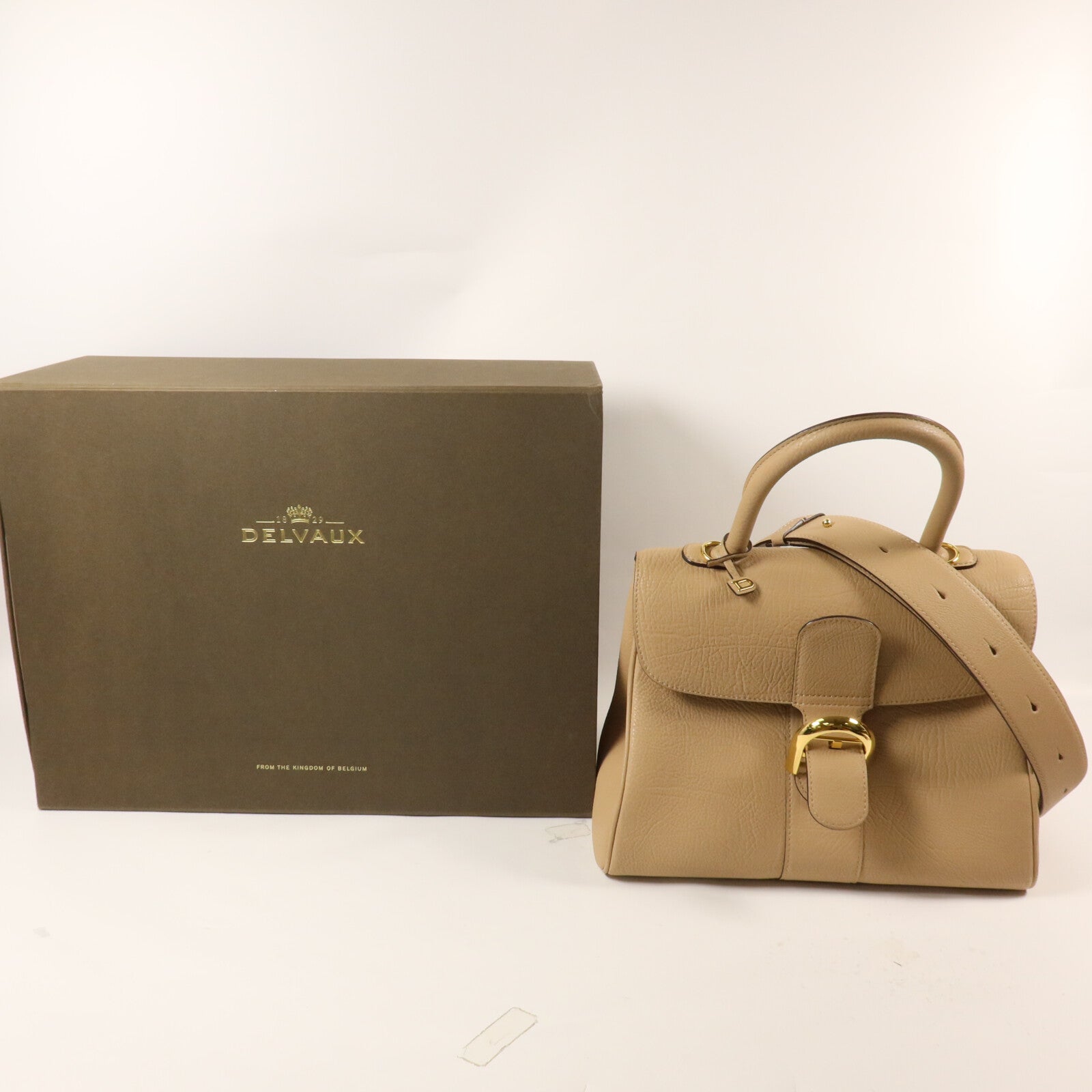 Delvaux 牛皮皮革Brillant MM手挽肩背兩用袋
