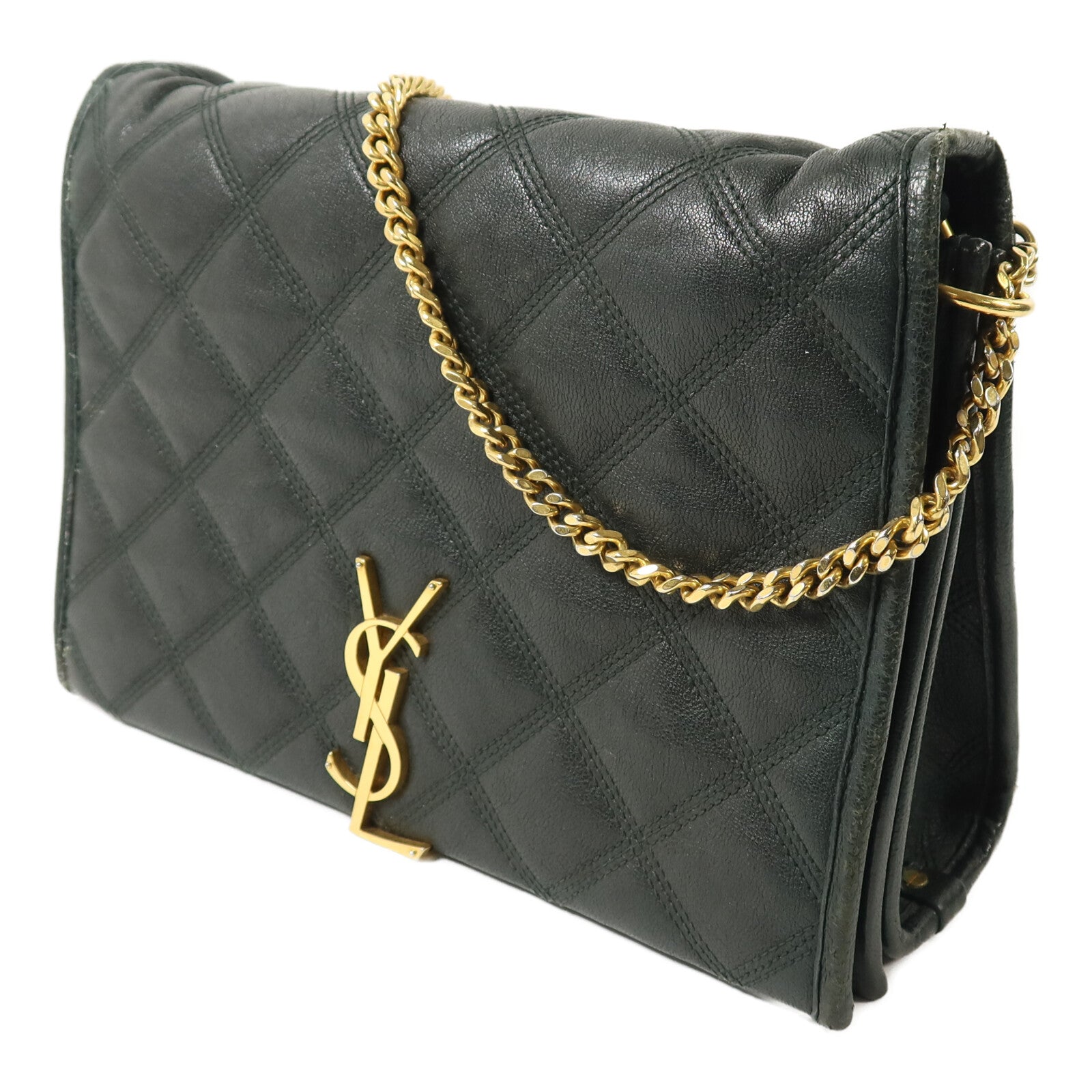 SAINT LAURENT 羊皮皮革Becky Medium鏈帶手挽肩背兩用袋