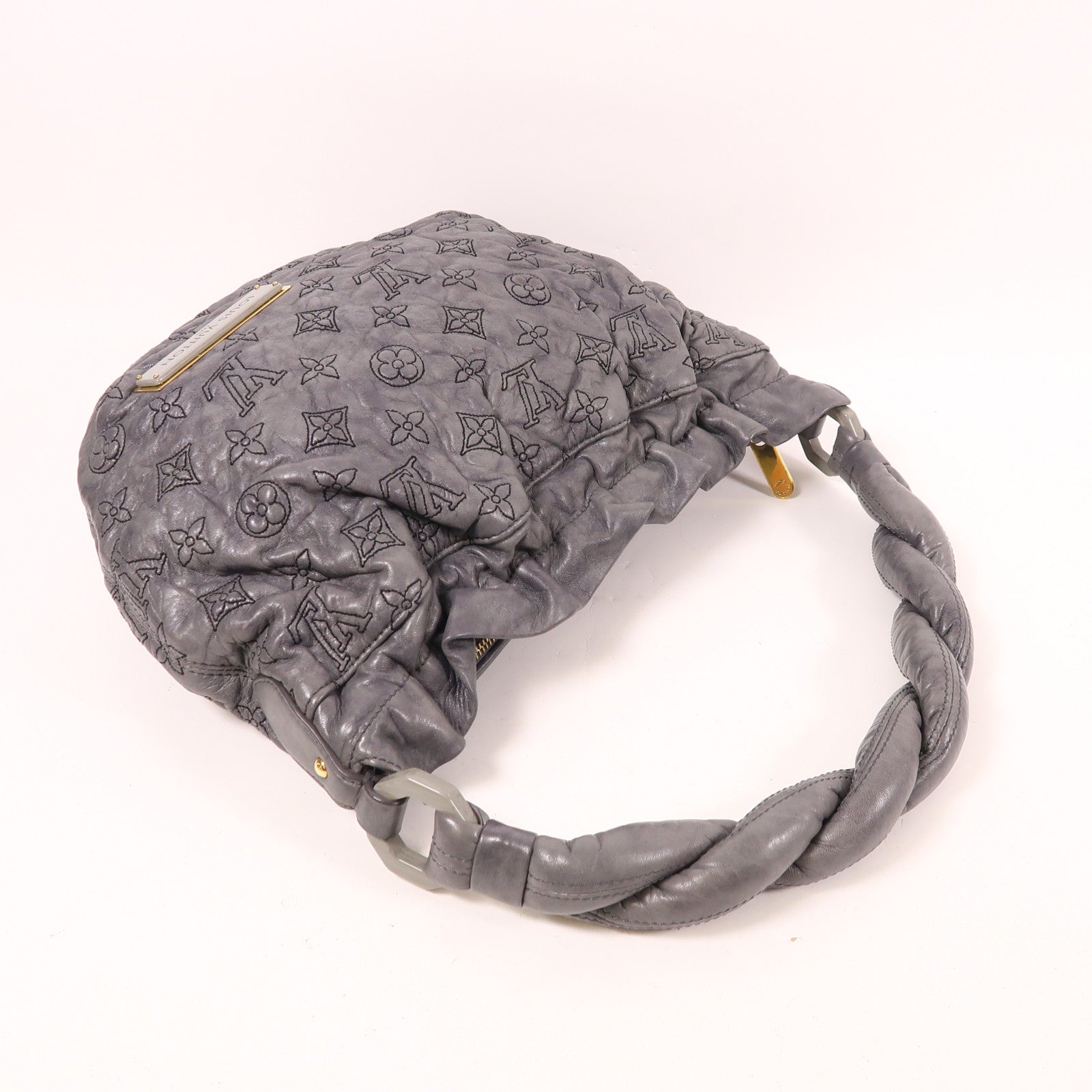 LOUIS VUITTON 羊皮皮革Olympe Nimbus PM金扣肩背袋