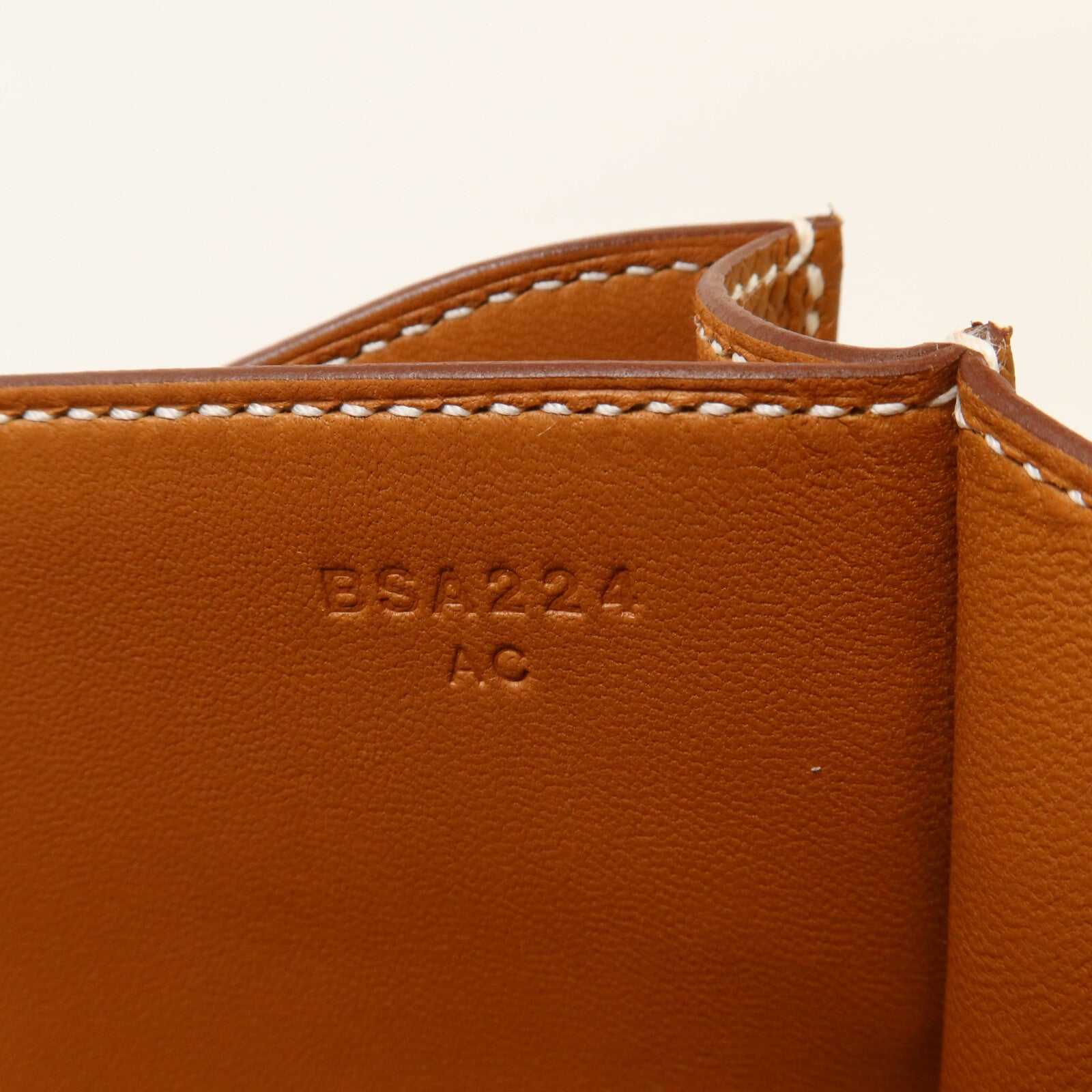 HERMES Epsom皮革Constance Mini肩背袋Gold