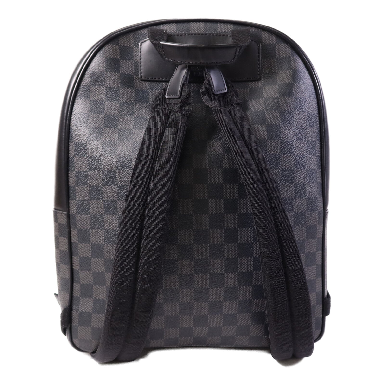 LOUIS VUITTON Damier Graphite Josh銀扣背包