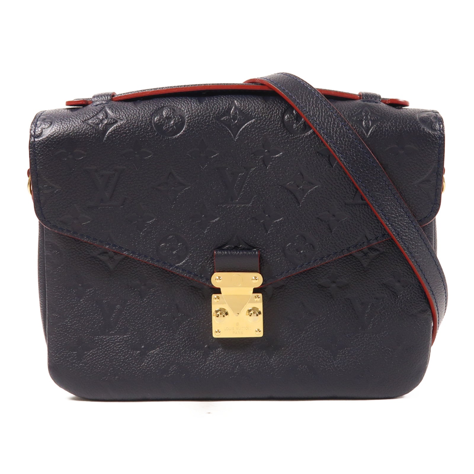 LOUIS VUITTON Monogram Empreinte Pochette Metis金扣手挽肩背兩用袋