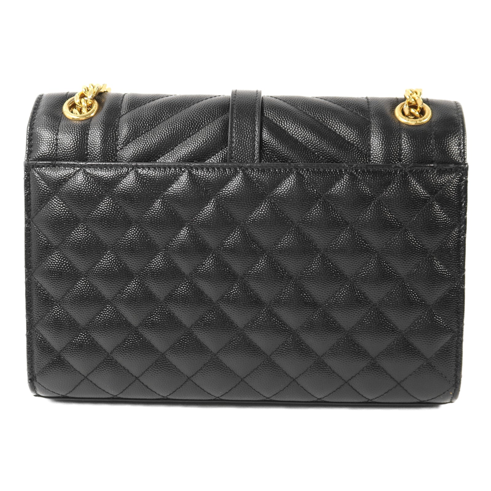 SAINT LAURENT 牛皮皮革Envelop Medium金扣鏈帶肩背袋