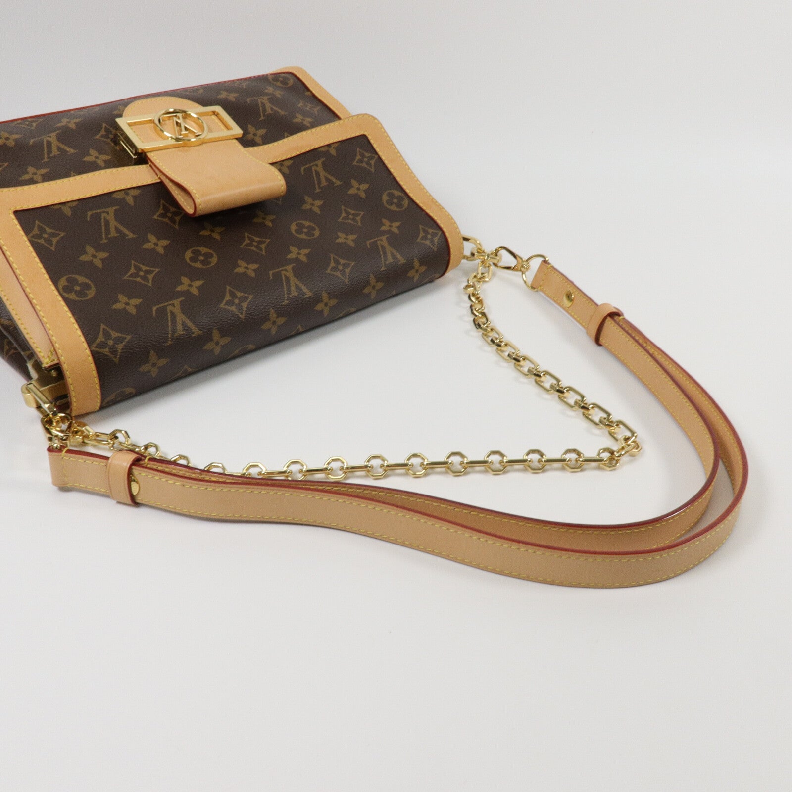 LOUIS VUITTON Monogram Dauphine Soft GM手挽肩背兩用袋