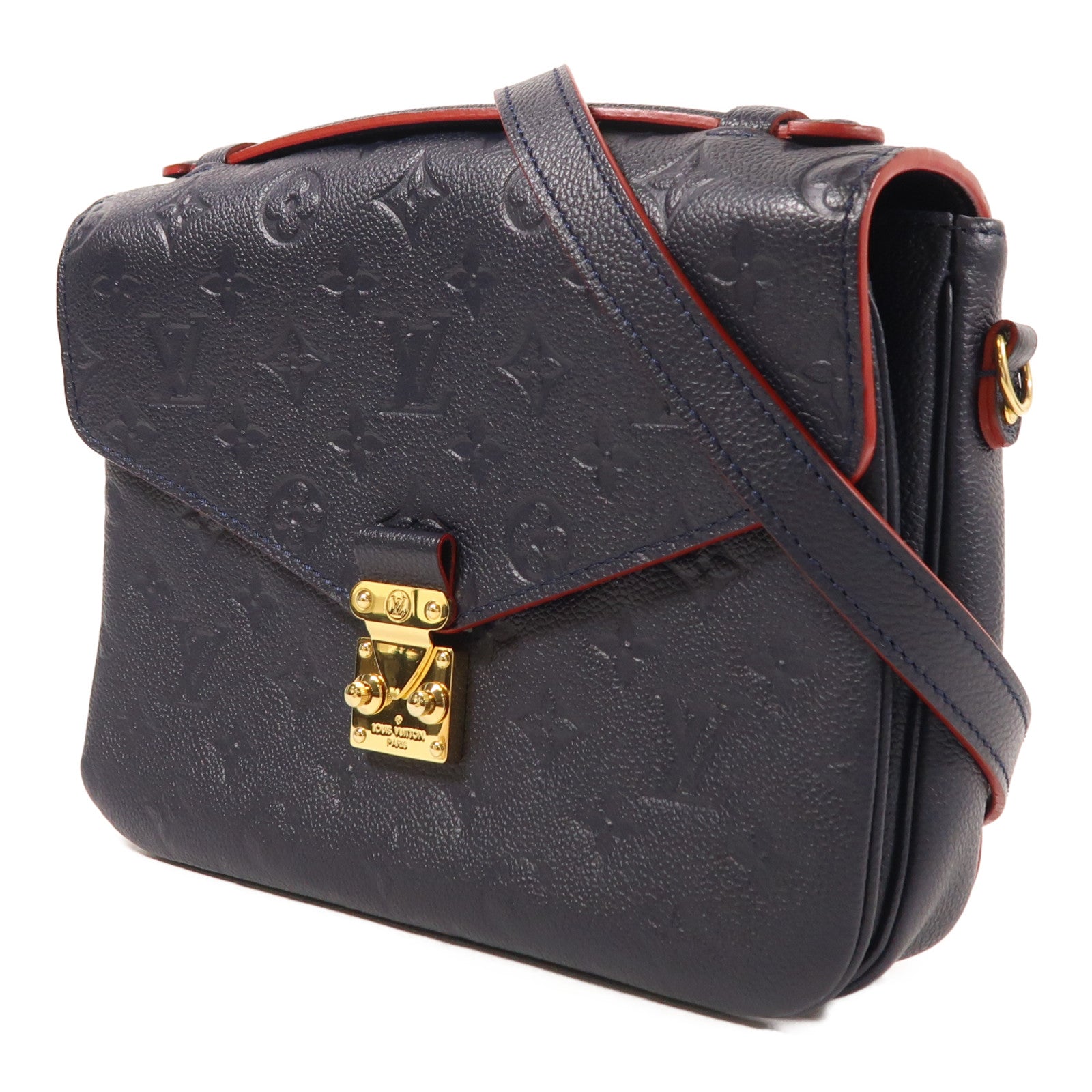 LOUIS VUITTON Monogram Empreinte Pochette Metis金扣手挽肩背兩用袋