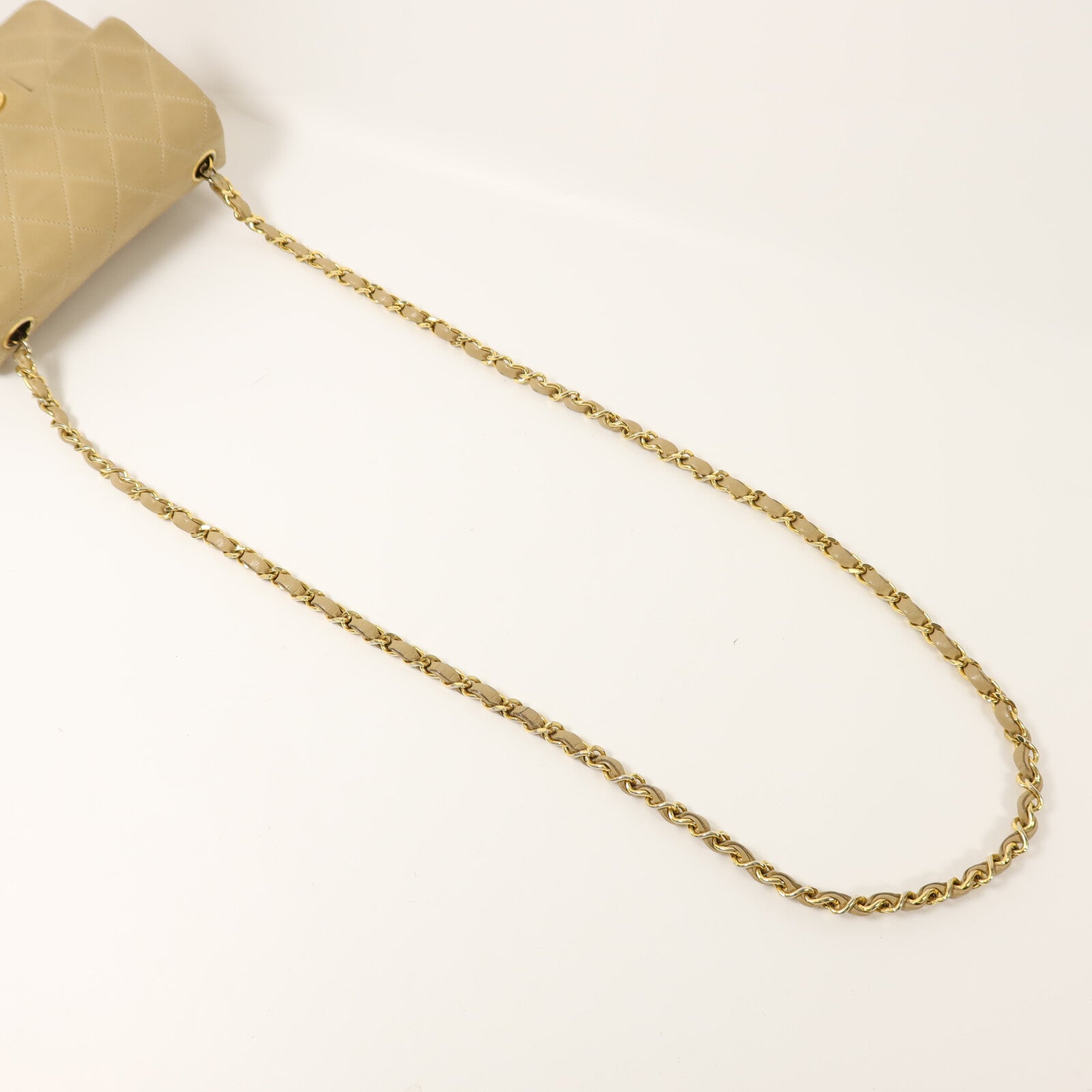 CHANEL 羊皮皮革Vintage Chain Shoulder鏈帶肩背袋
