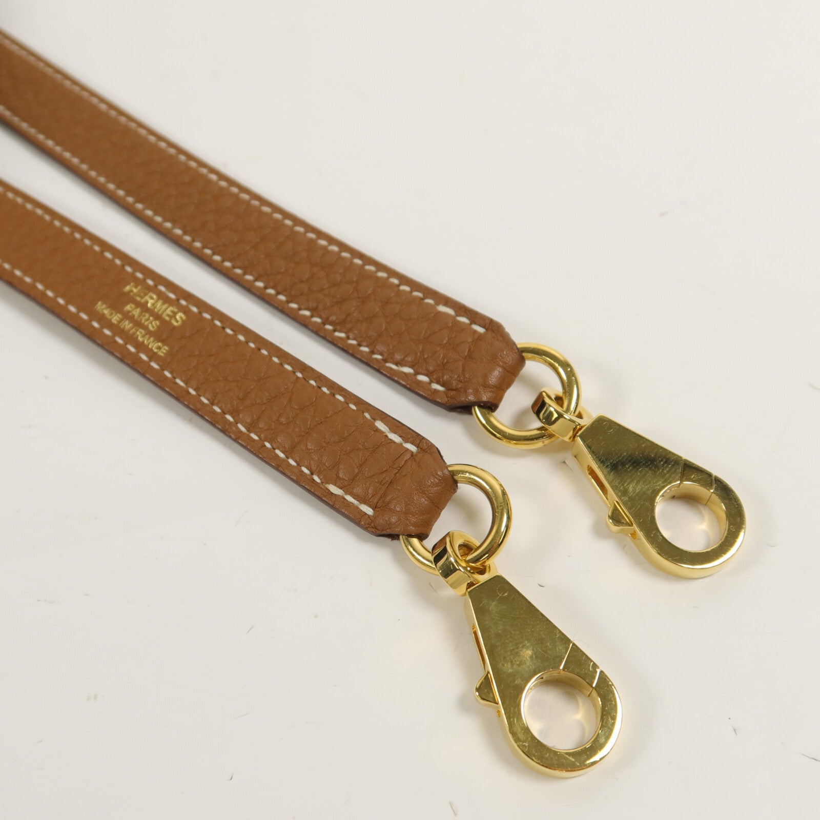 HERMES Clemence皮革Kelly 25手挽肩背兩用袋Gold