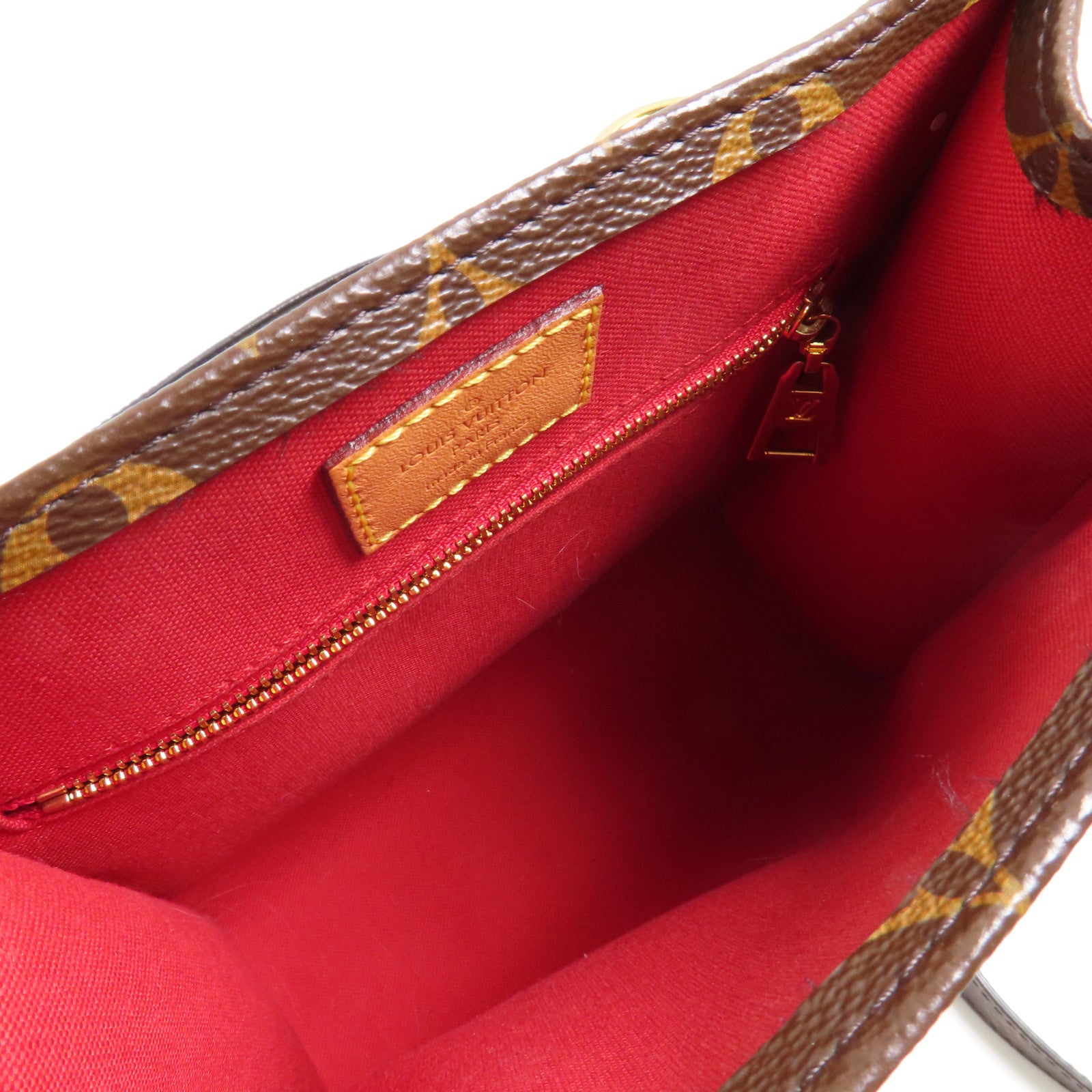 LOUIS VUITTON LV GHW Sac Plat BB 2 Way Shoulder Bag M46265 Monogram Brown