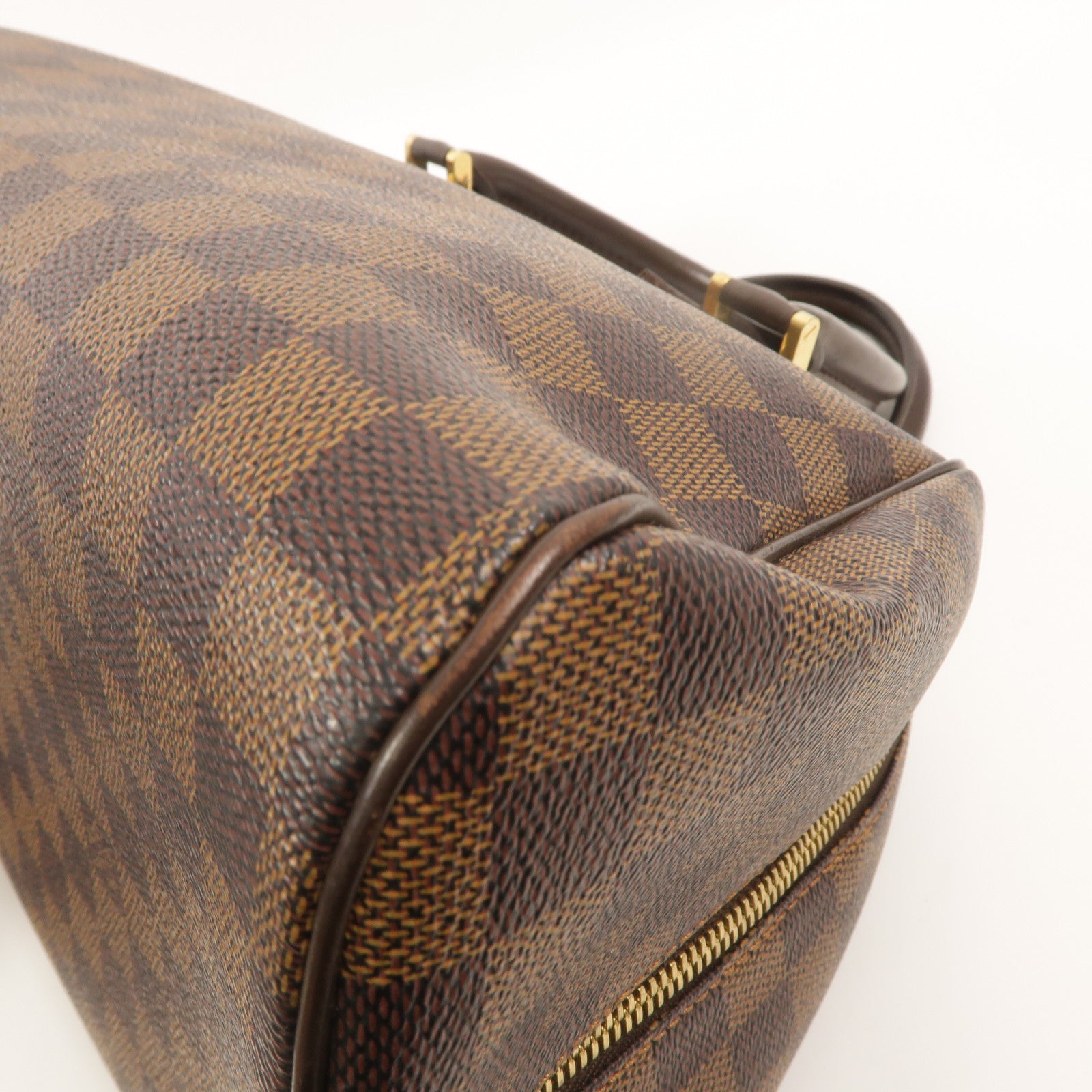 LOUIS VUITTON Damier Ribera MM金扣手挽袋