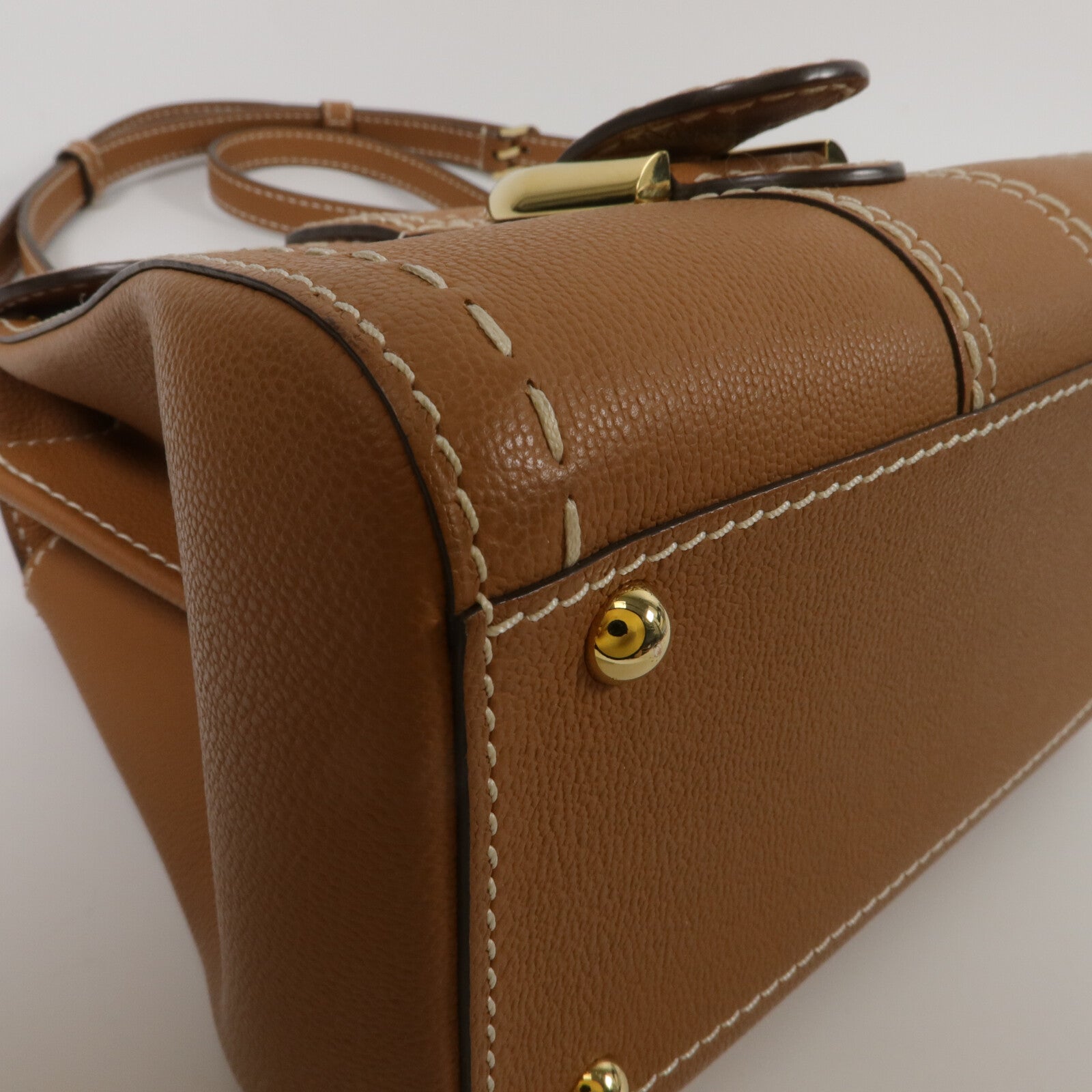 Delvaux 牛皮皮革Brillant Mini手挽肩背兩用袋