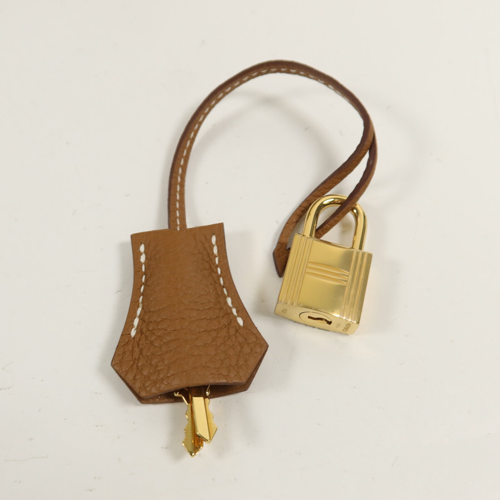 HERMES Clemence皮革Kelly 25手挽肩背兩用袋Gold
