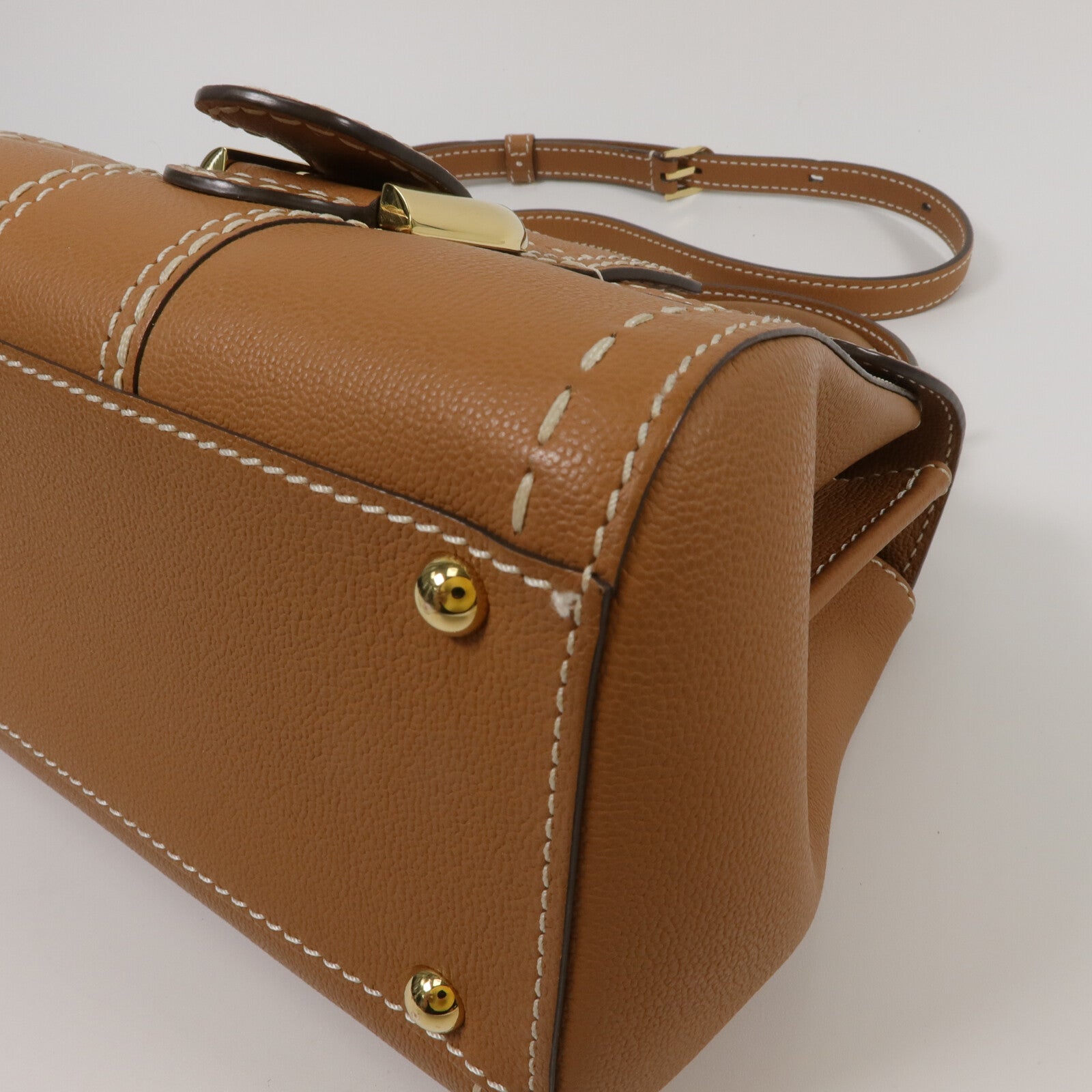 Delvaux 牛皮皮革Brillant Mini手挽肩背兩用袋