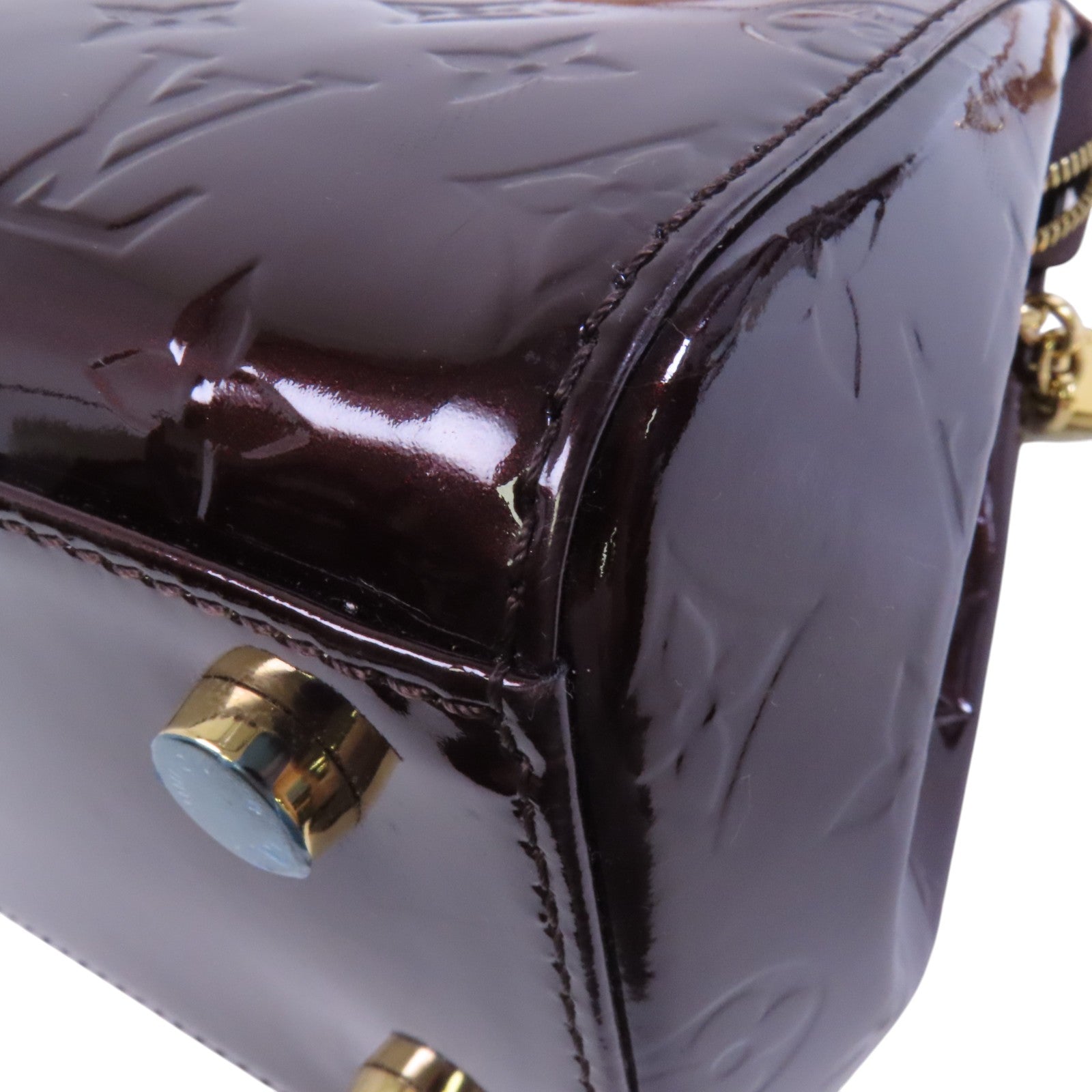 LOUIS VUITTON Monogram Vernis Brea MM金扣手挽肩背兩用袋