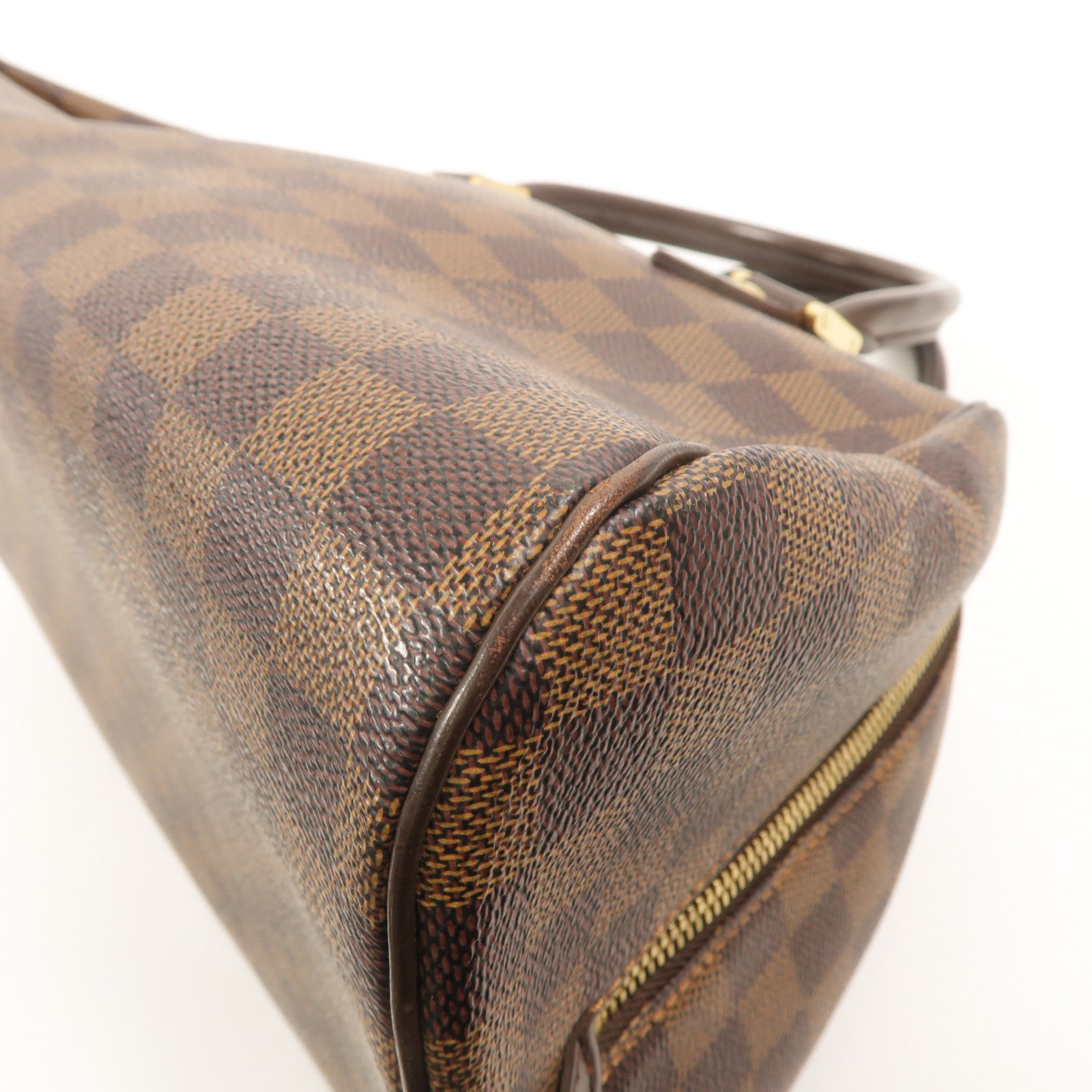 LOUIS VUITTON Damier Ribera MM金扣手挽袋