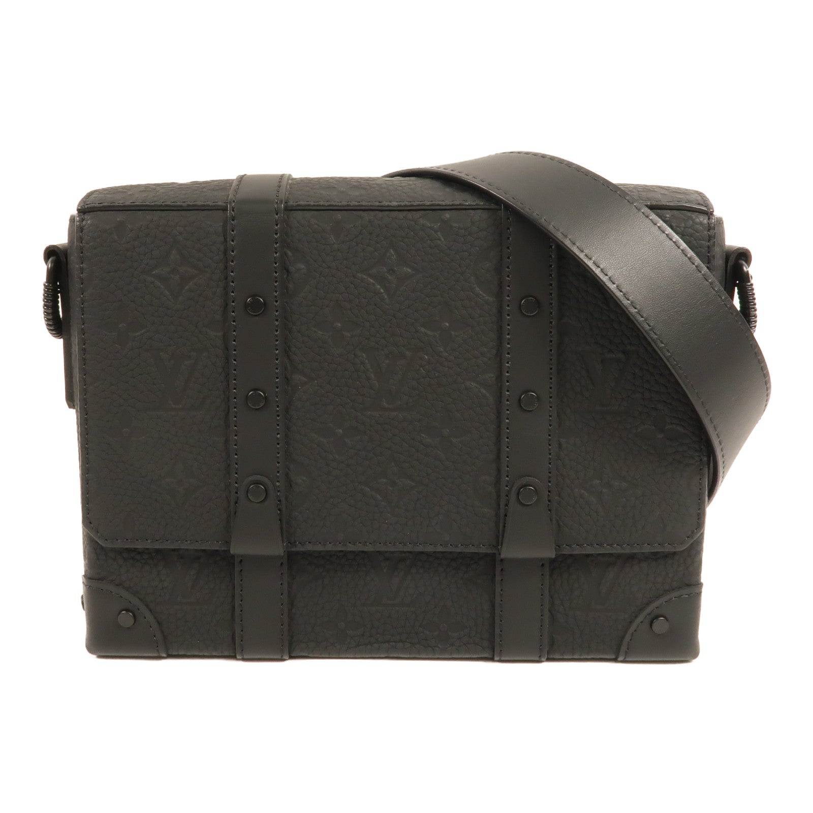 LOUIS VUITTON Monogram Taurillon Trunk Messenger Bag肩背袋