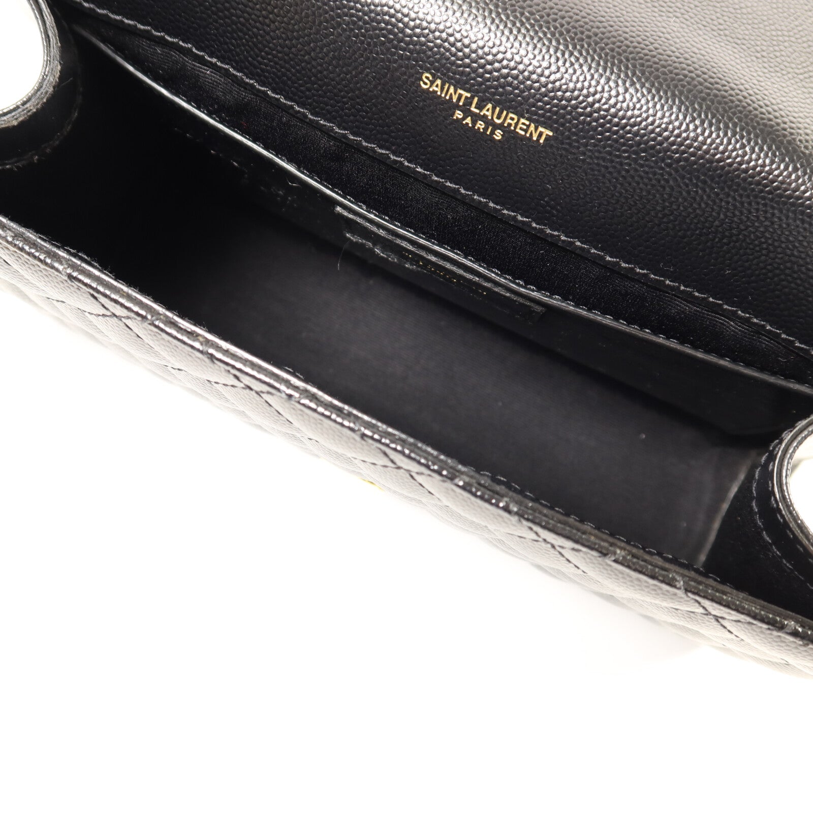 SAINT LAURENT 牛皮皮革Envelop Medium金扣鏈帶肩背袋