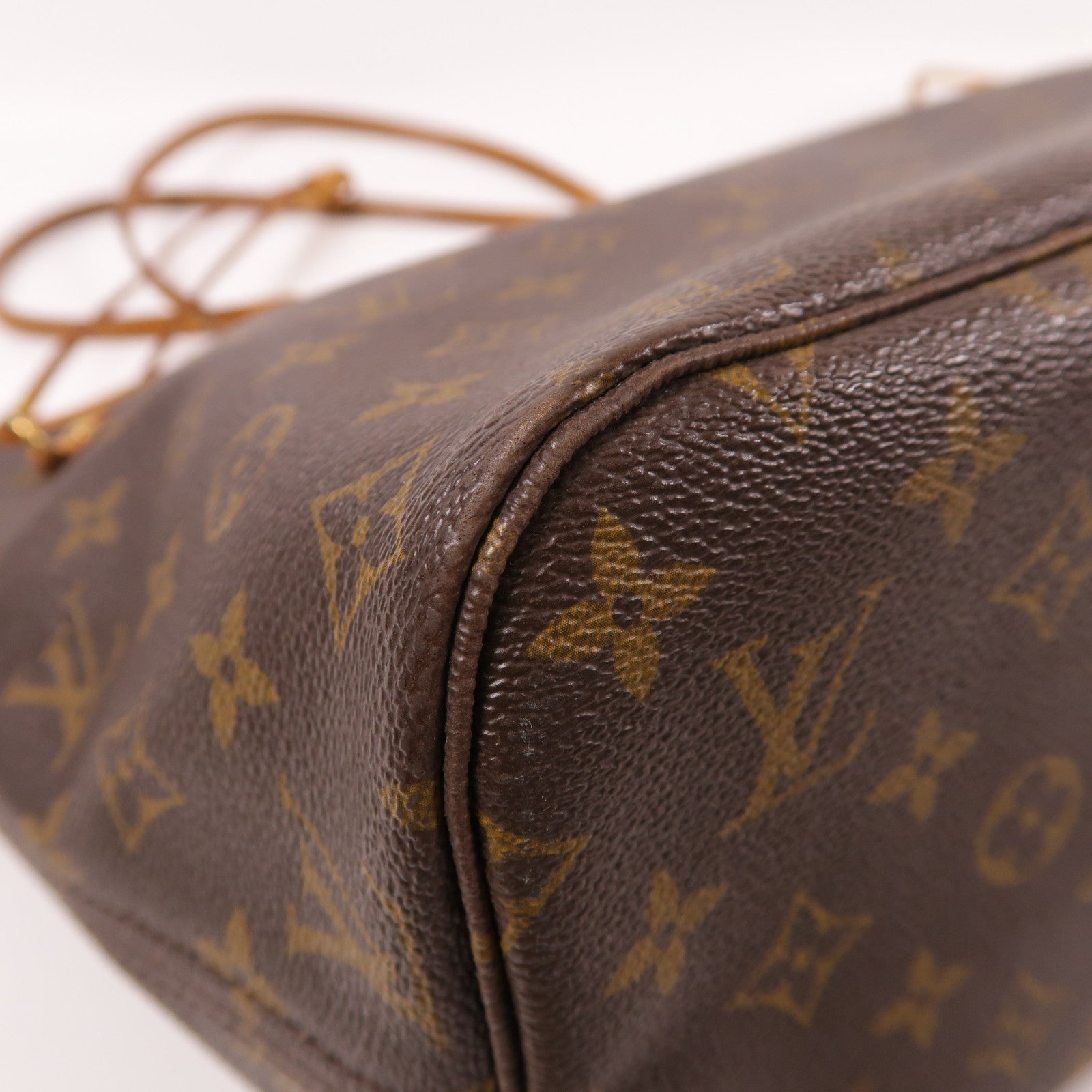 LOUIS VUITTON 【激減優惠】Monogram Neverfull MM金扣手挽袋