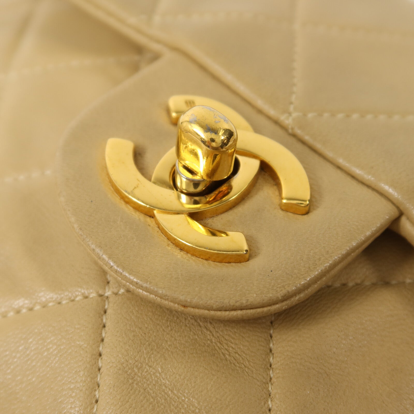 CHANEL 羊皮皮革Vintage Chain Shoulder鏈帶肩背袋
