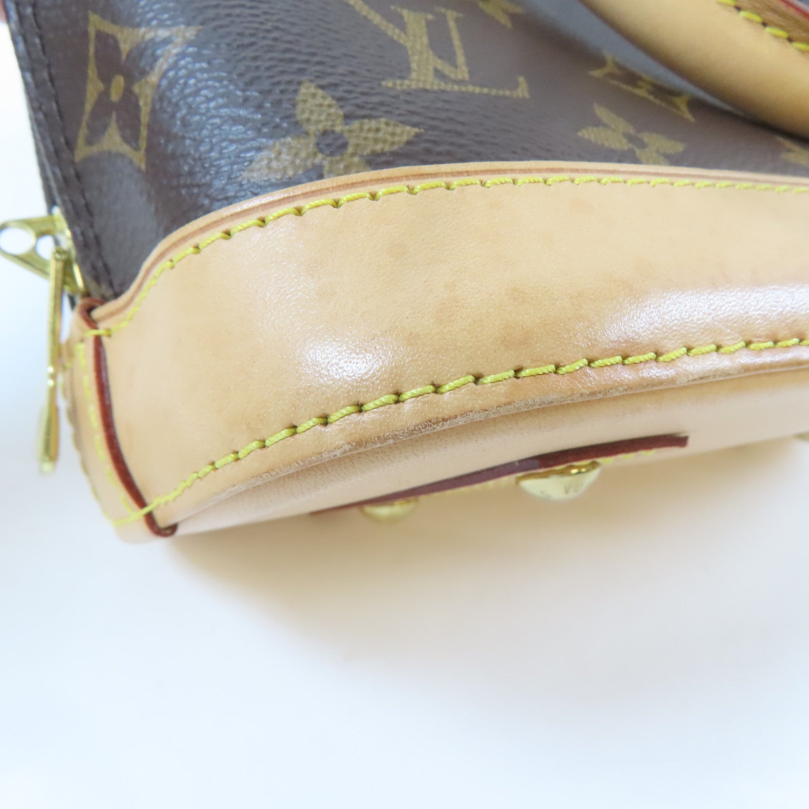 LOUIS VUITTON 【激減優惠】Monogram Alma BB金扣手挽肩背兩用袋啡色