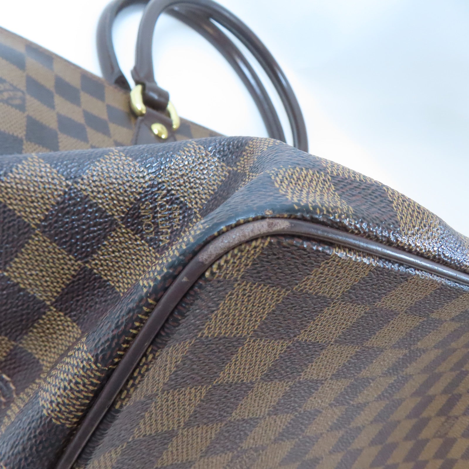 LOUIS VUITTON (PRICE DOWN) LV GHW Saleya MM Handbag N51188 Damier Brown