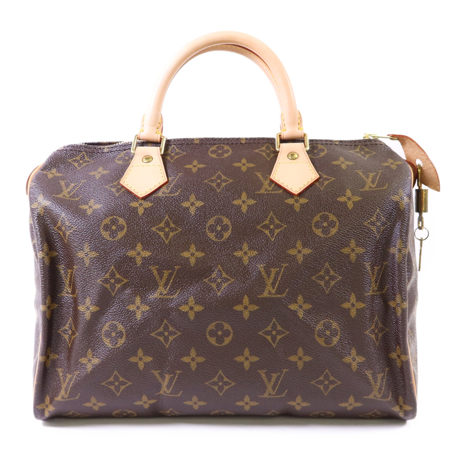 LOUIS VUITTON Monogram Speedy 30金扣手挽袋