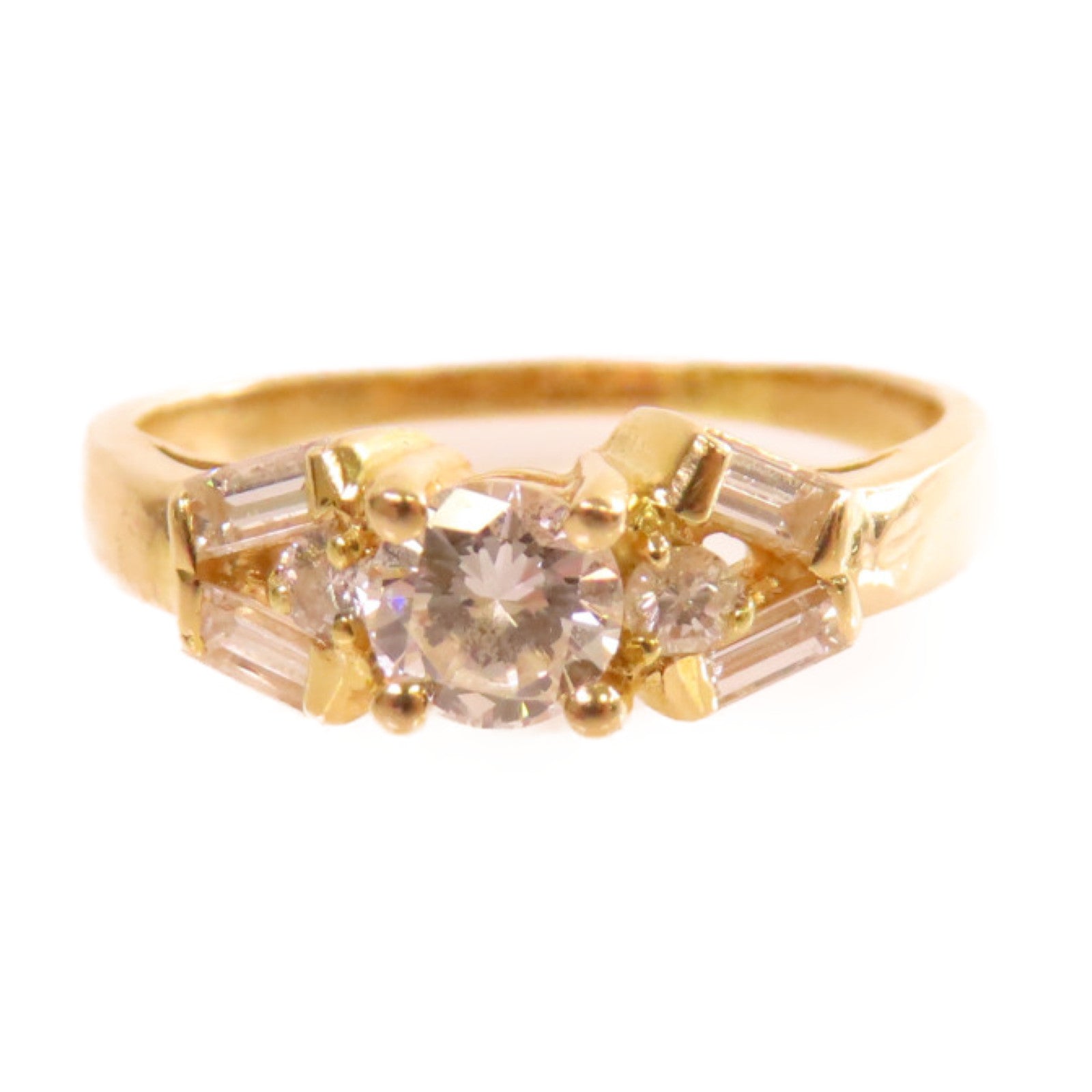 JEWELRY 【激減優惠】18K黃金/鑽石Diamond Ring戒指US#5.75