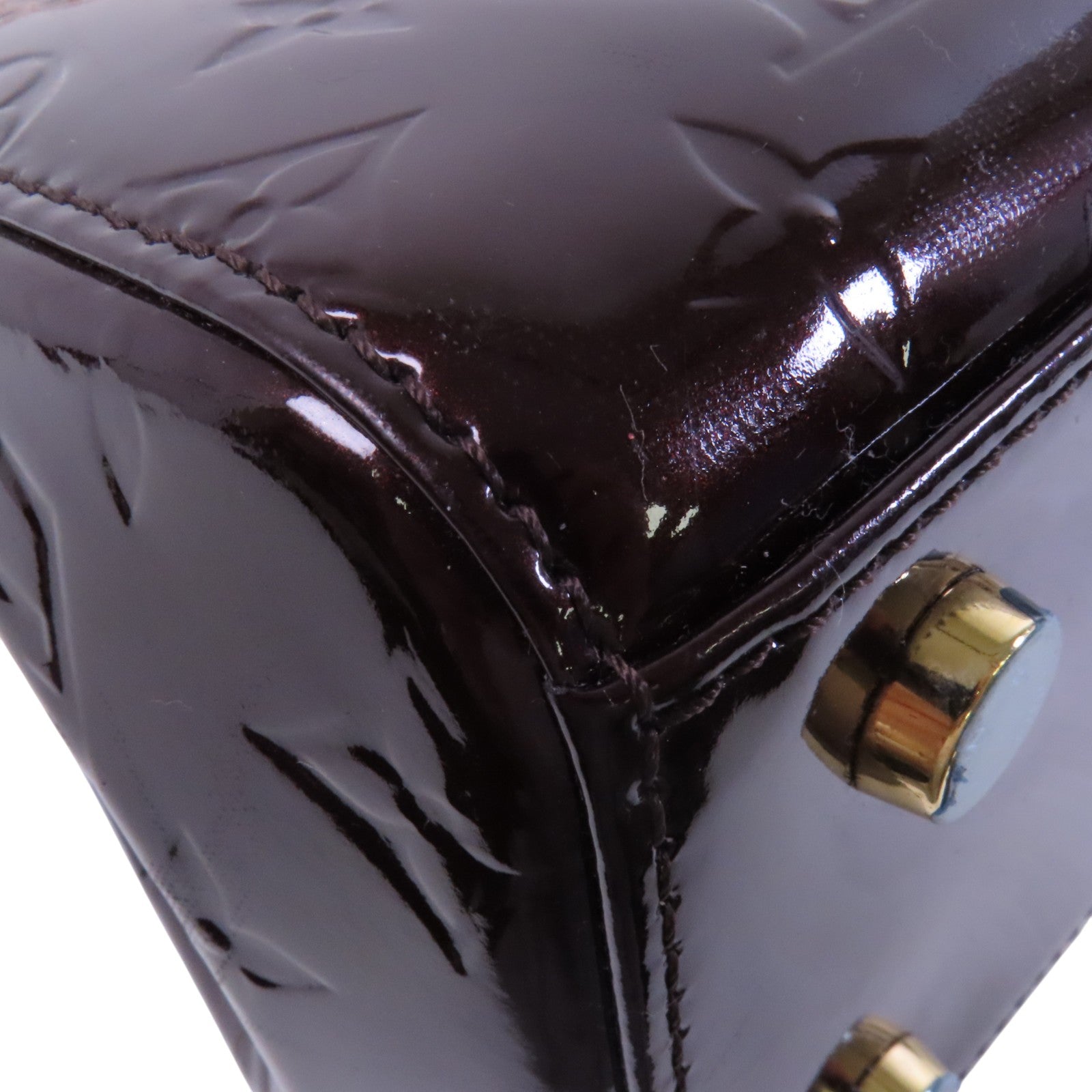 LOUIS VUITTON Monogram Vernis Brea MM金扣手挽肩背兩用袋