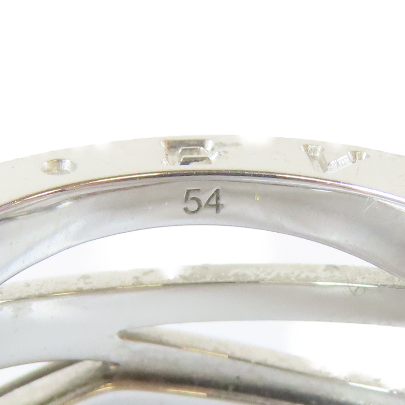 BVLGARI 18K白金B-zero1 Ring戒指Bvlgari#54/US#6.25