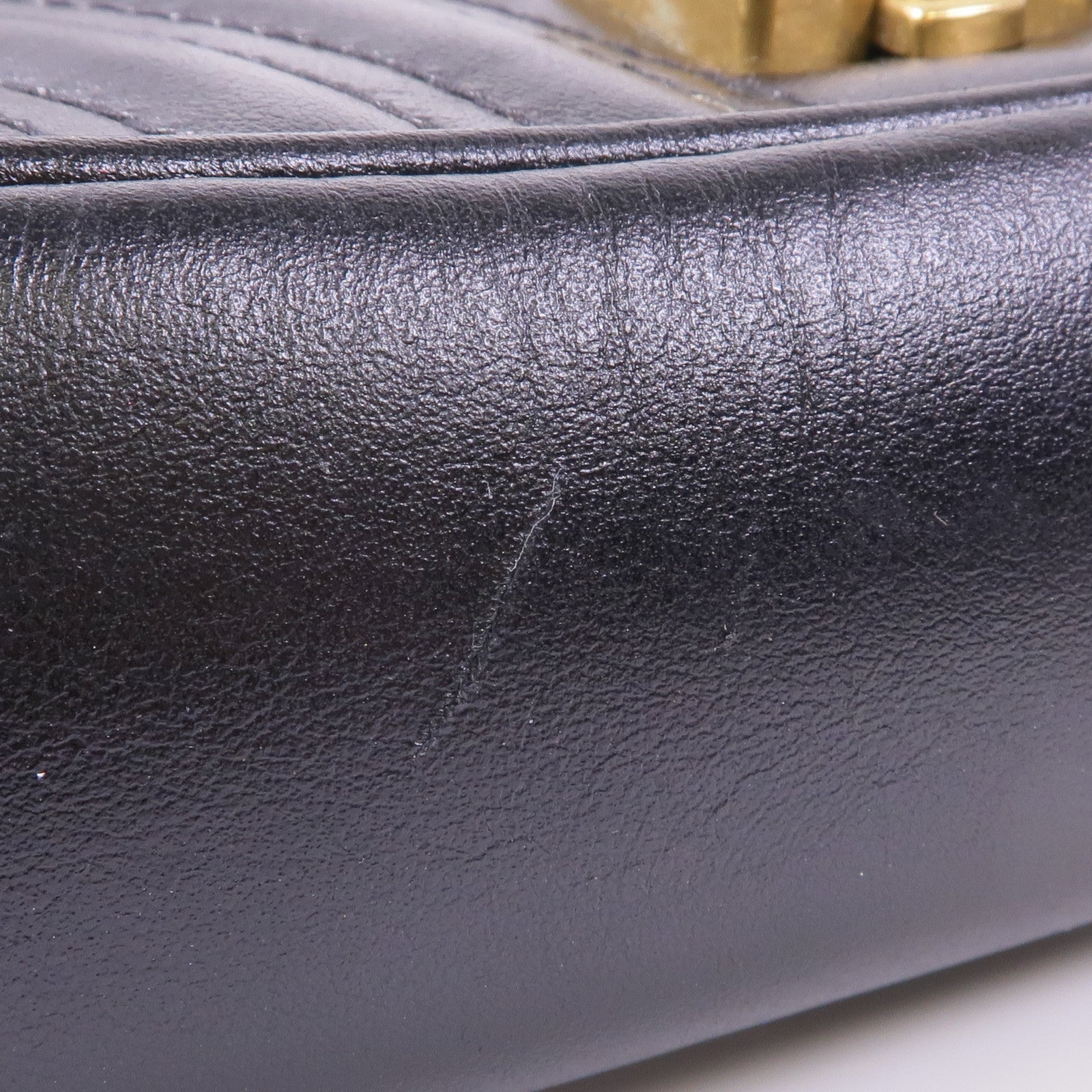 GUCCI 塗層帆布GG Supreme Interlocking金扣肩背袋