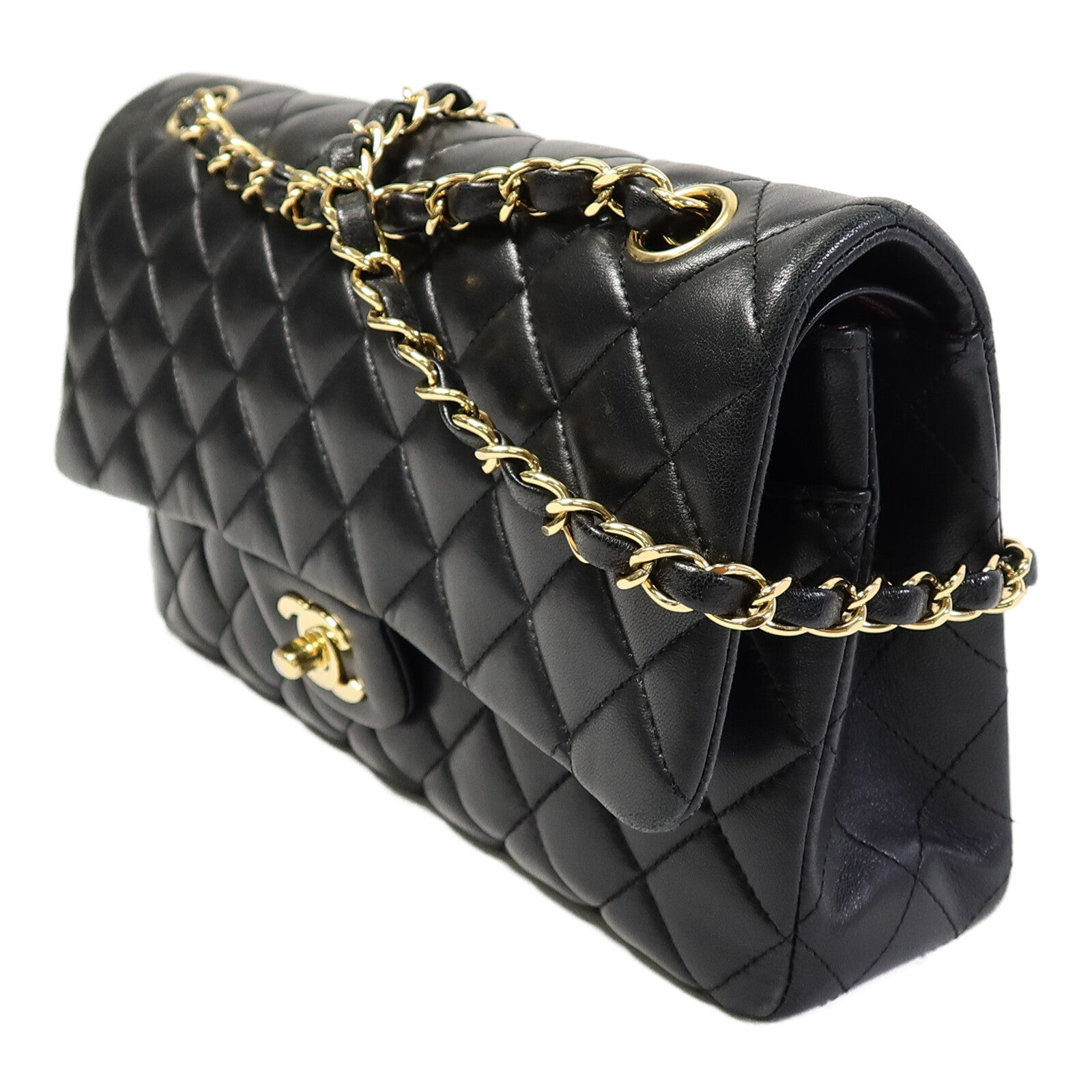 CHANEL 羊皮皮革Classic 25鏈帶手挽肩背兩用袋