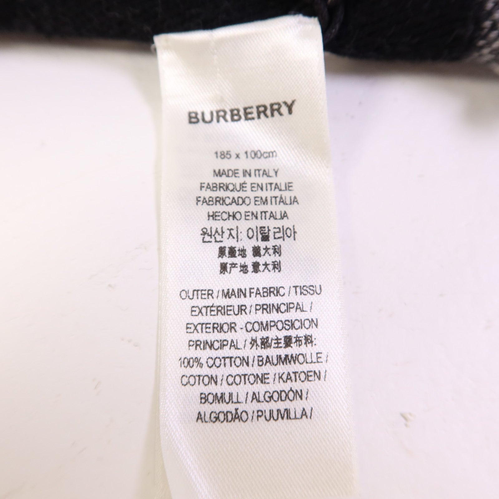 BURBERRY 棉質Scarf圍巾