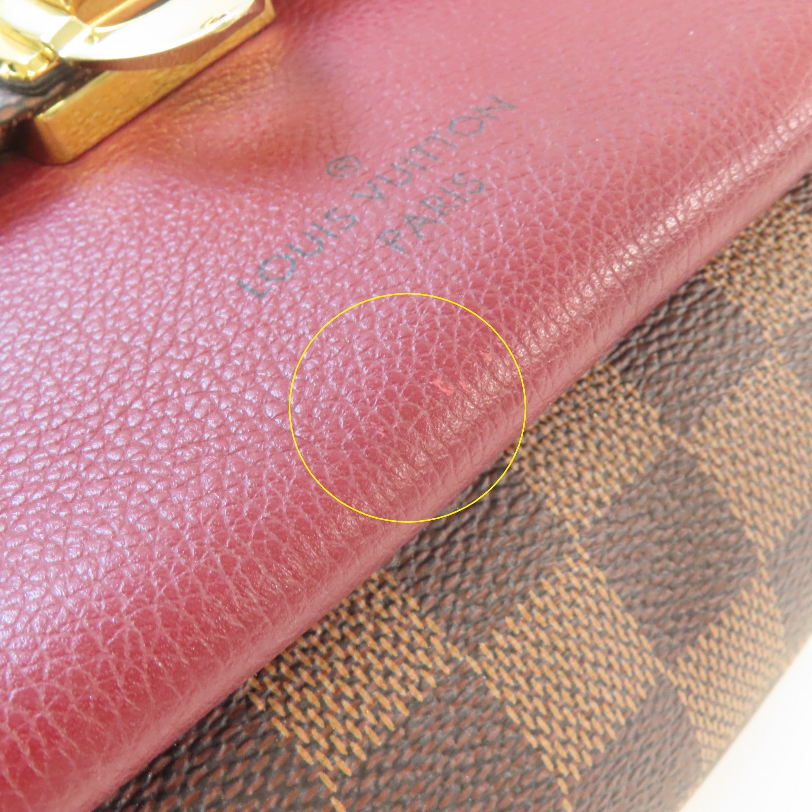 LOUIS VUITTON 【激減優惠】Damier Vavin PM Chain Shoulder Bag金扣鏈帶肩背袋啡色