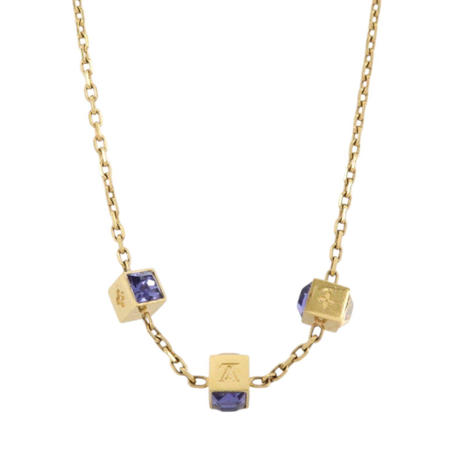 LOUIS VUITTON 金屬/PVC Collier Gamble Necklace項鏈
